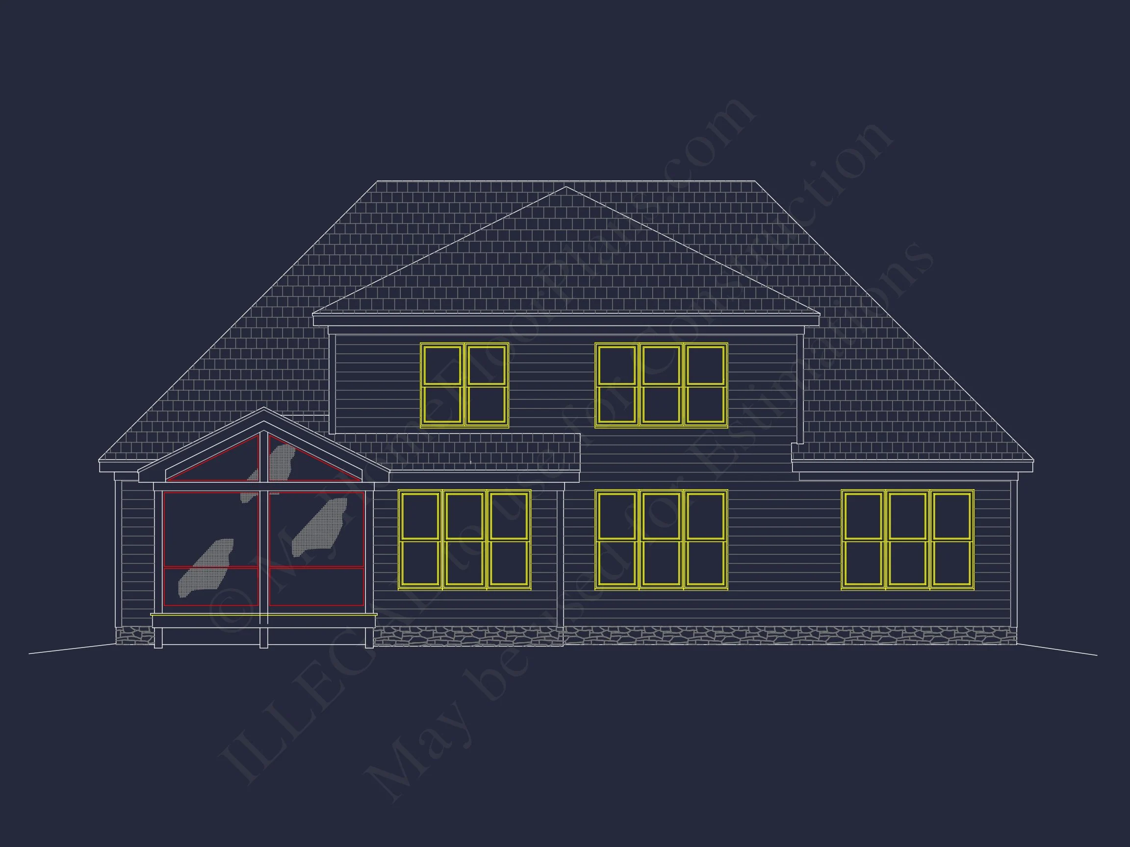 11-1692 HOUSE PLAN - Craftsman House Floor Plan: Elegant 2-Story CAD Designs 4 Craftsman house Floor Plan: Elegant 2-Story CAD Designs
