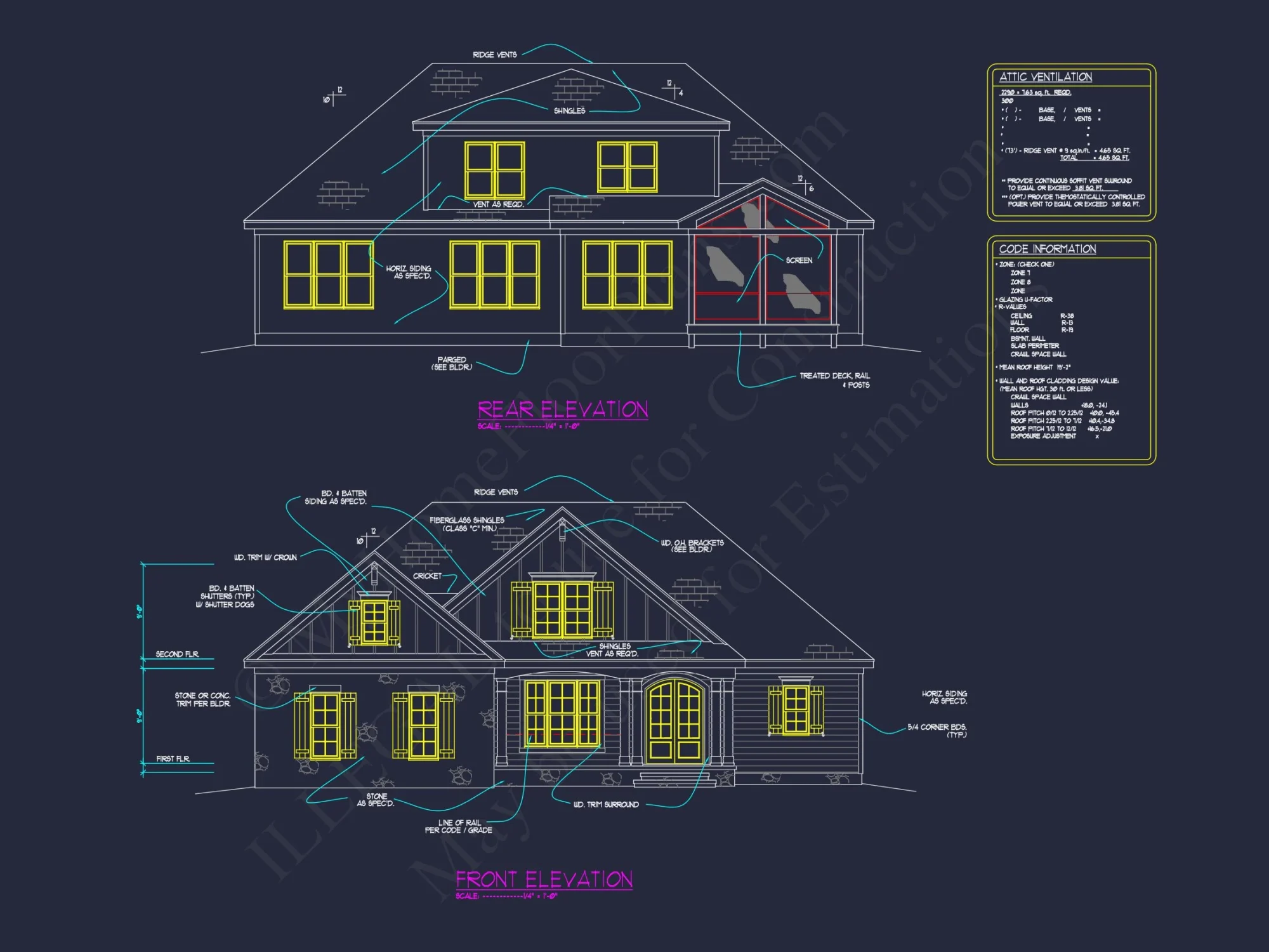 Elegant 4-Bedroom house CAD Floor Plan with Modern Design
