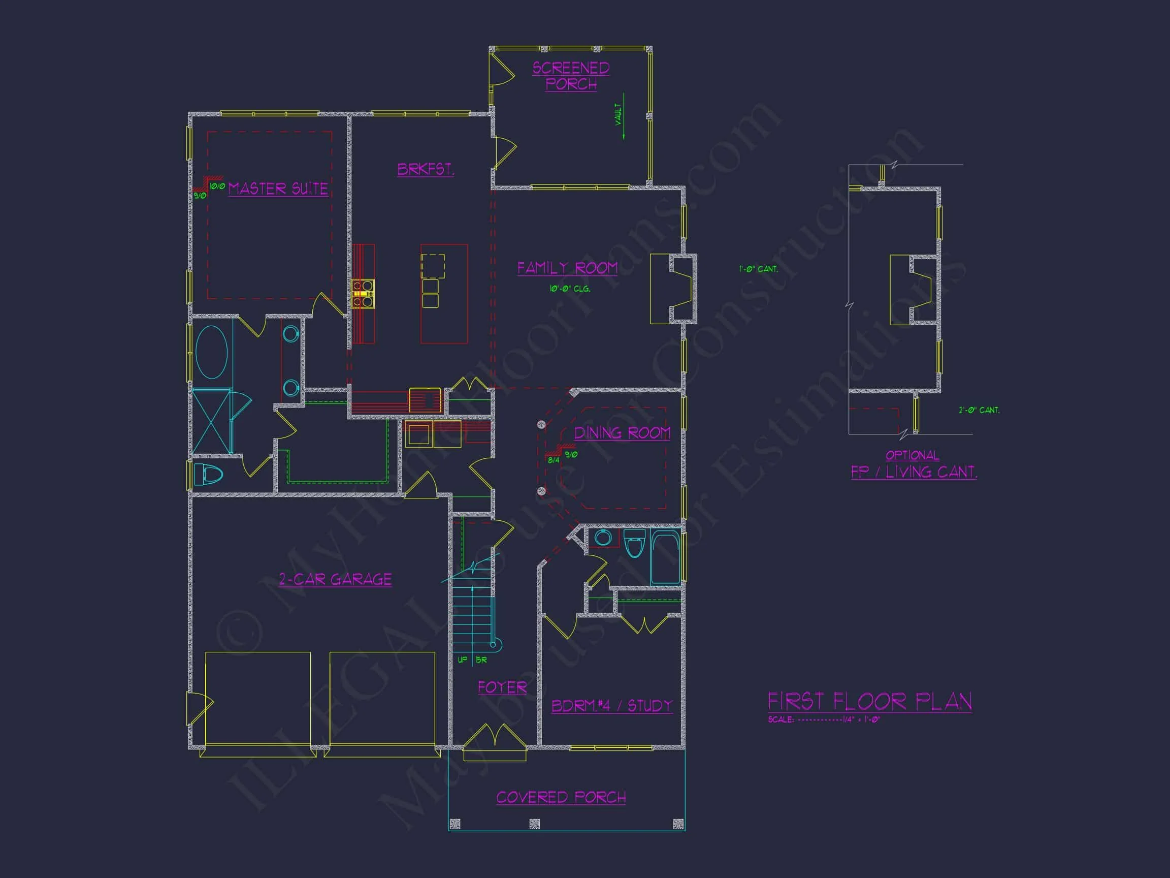 11-1591 HOUSE PLAN - Spacious Craftsman House Plan: Detailed Floor Plan & Designs 5 Spacious Craftsman house Plan: Detailed Floor Plan & Designs