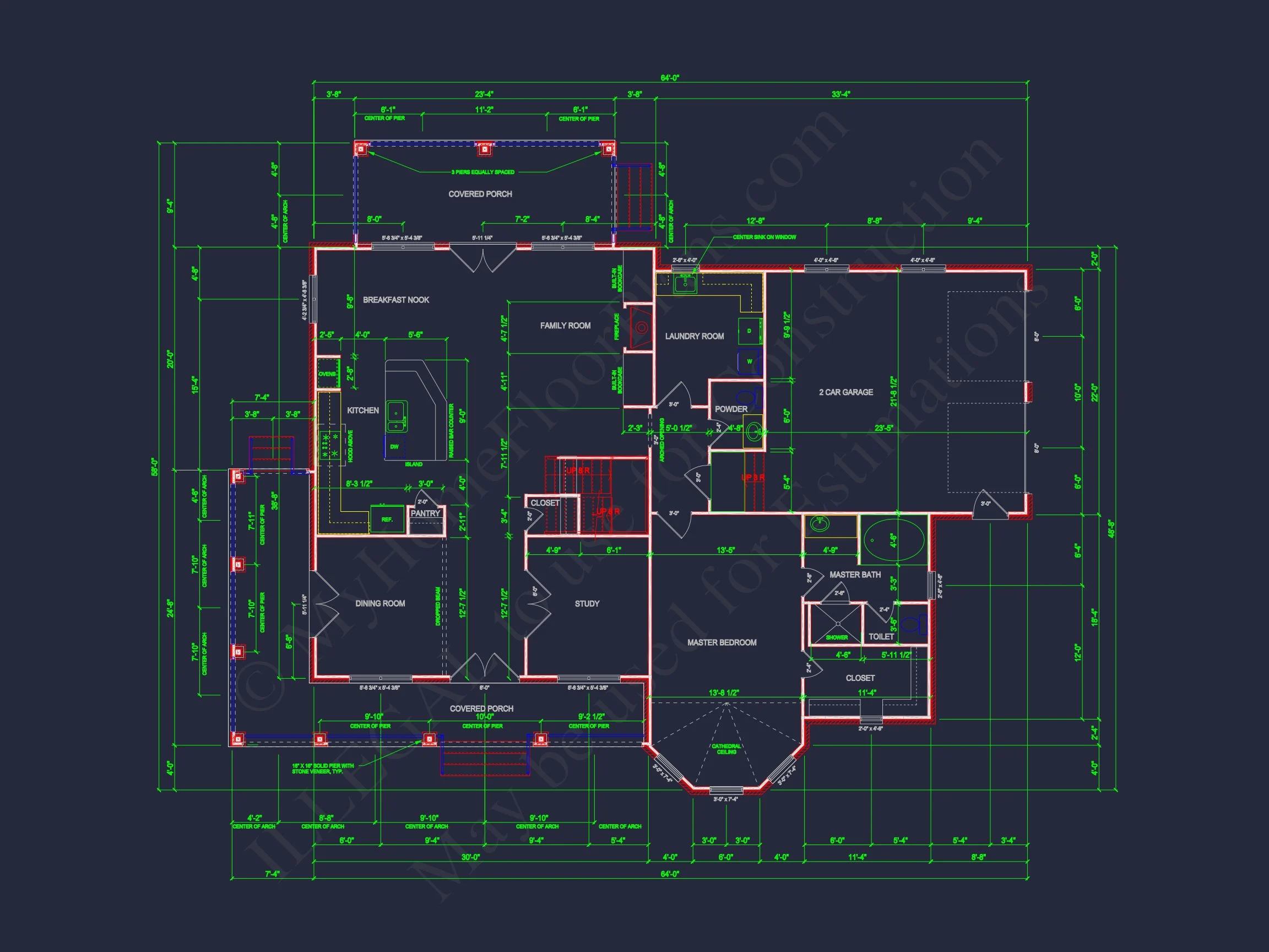 11-1510 HOUSE PLAN - Elegant Traditional House Plan with Spacious Layout and CAD Designs 32 Elegant Traditional house Plan with Spacious Layout and CAD Designs