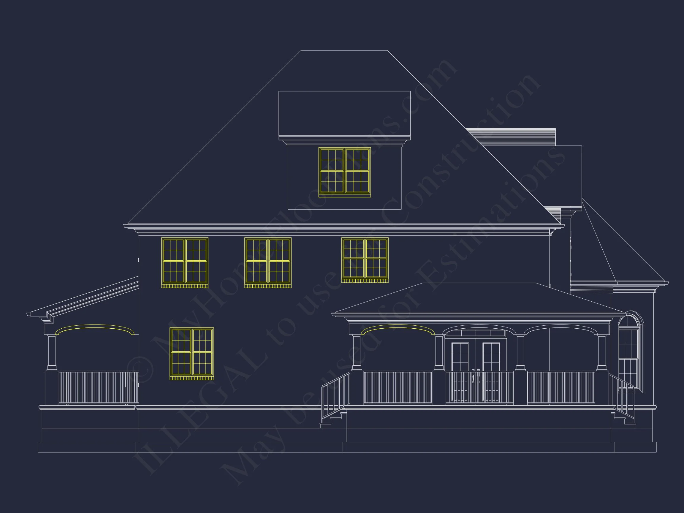 11-1510 HOUSE PLAN - Elegant Traditional House Plan with Spacious Layout and CAD Designs 27 Elegant Traditional house Plan with Spacious Layout and CAD Designs