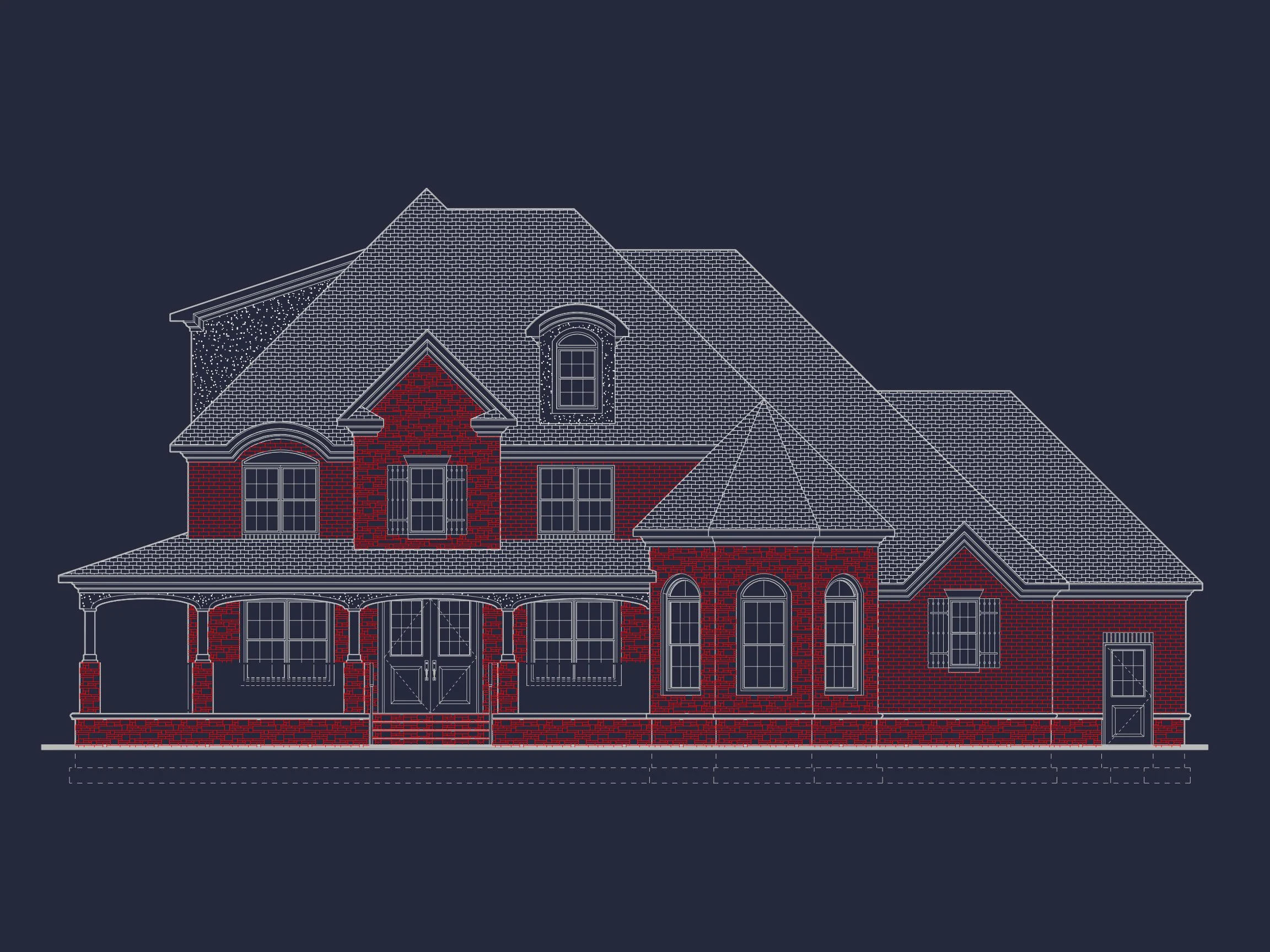 11-1510 HOUSE PLAN - Elegant Traditional House Plan with Spacious Layout and CAD Designs 24 Elegant Traditional house Plan with Spacious Layout and CAD Designs