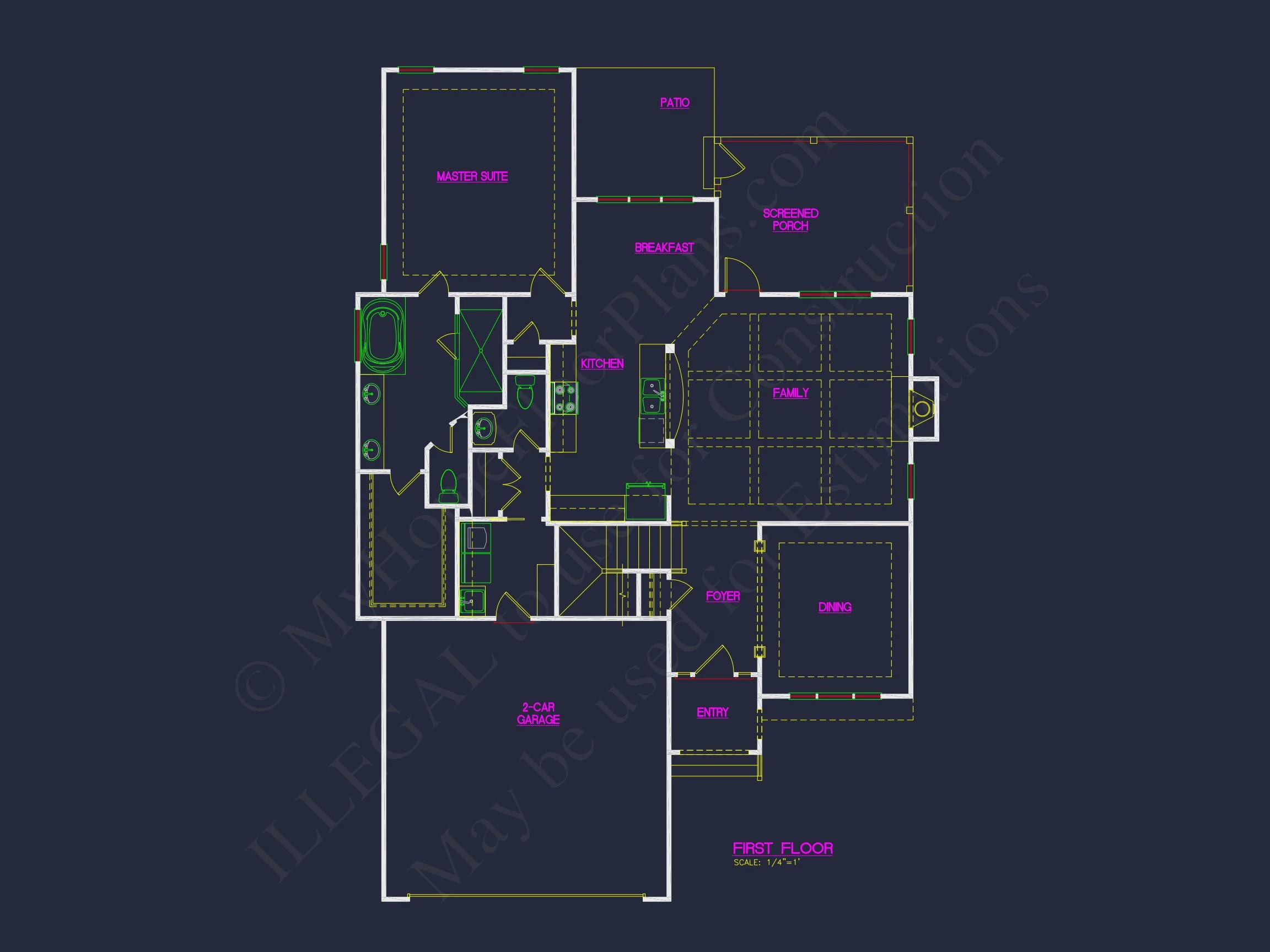 11-1467 HOUSE PLAN - Traditional Craftsman House Floor Plan Design with CAD Blueprints 8 Traditional Craftsman house Floor Plan Design with CAD Blueprints