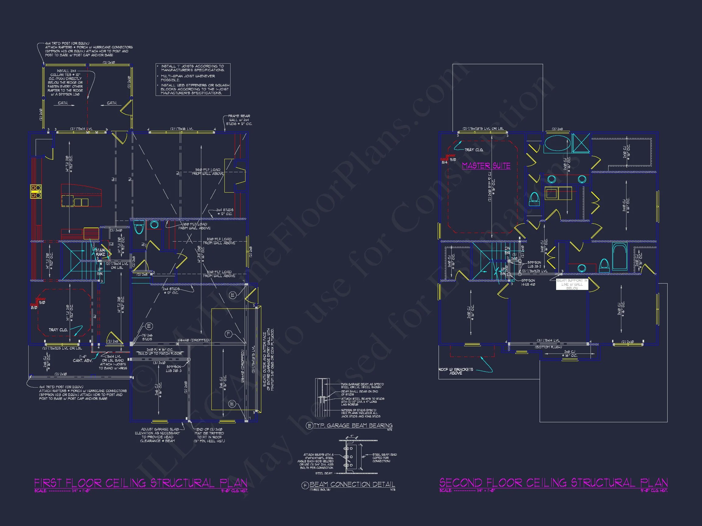 11-1466 HOUSE PLAN - Classic House Floor Plan and Architectural Blueprint Designs 14 Classic house Floor Plan and Architectural Blueprint Designs