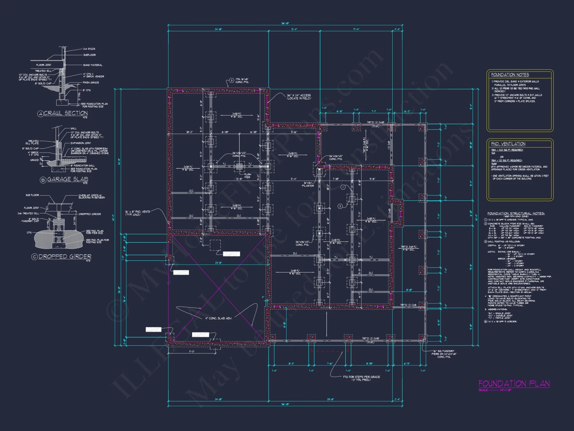 Colonial Farmhouse house Plan with 2 Floors & 4 Bedrooms