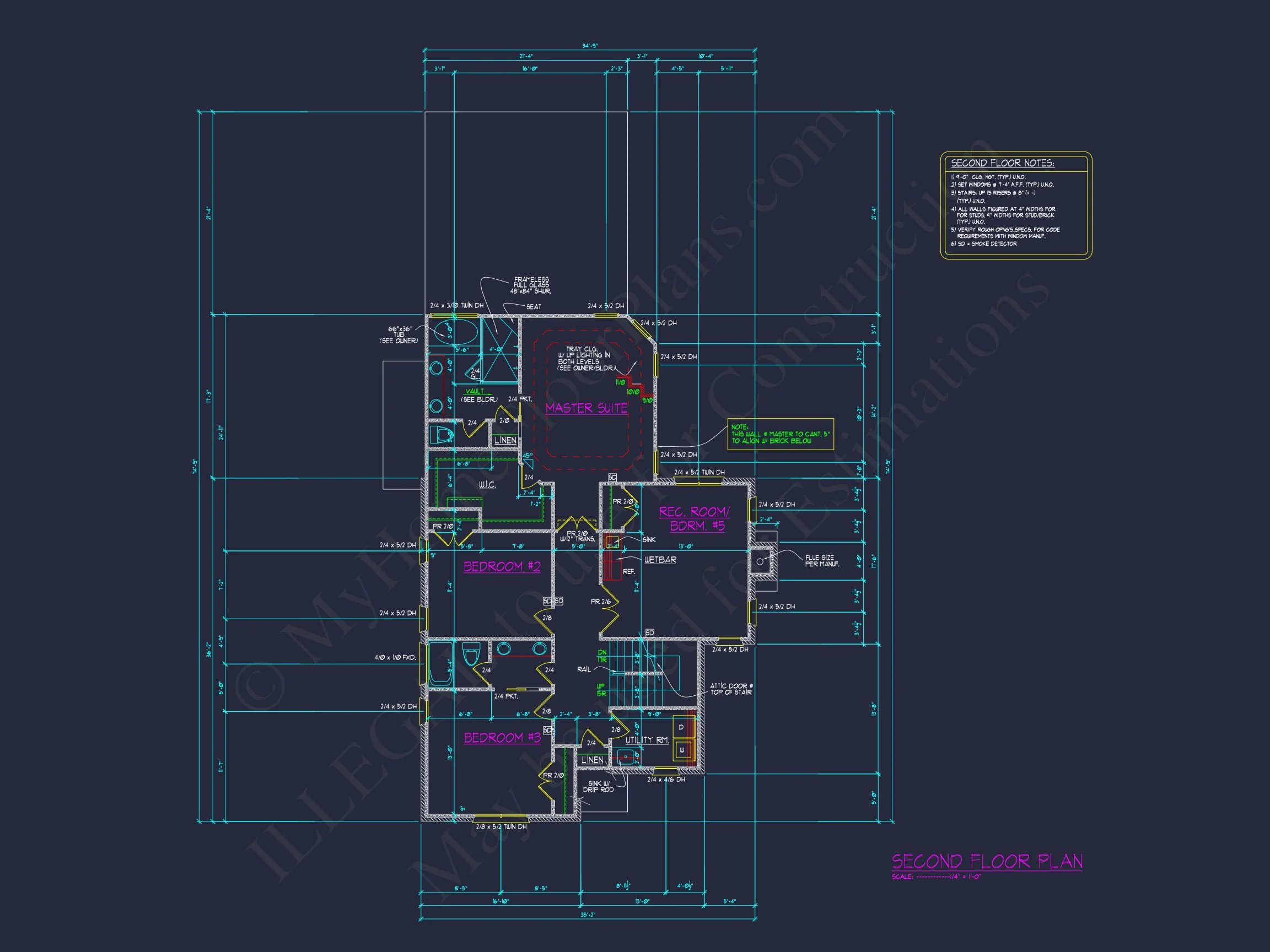 11-1356 HOUSE PLAN - Elegant Tudor House Design with CAD Floor Plans & Blueprints 8 Elegant Tudor house Design with CAD Floor Plans & Blueprints