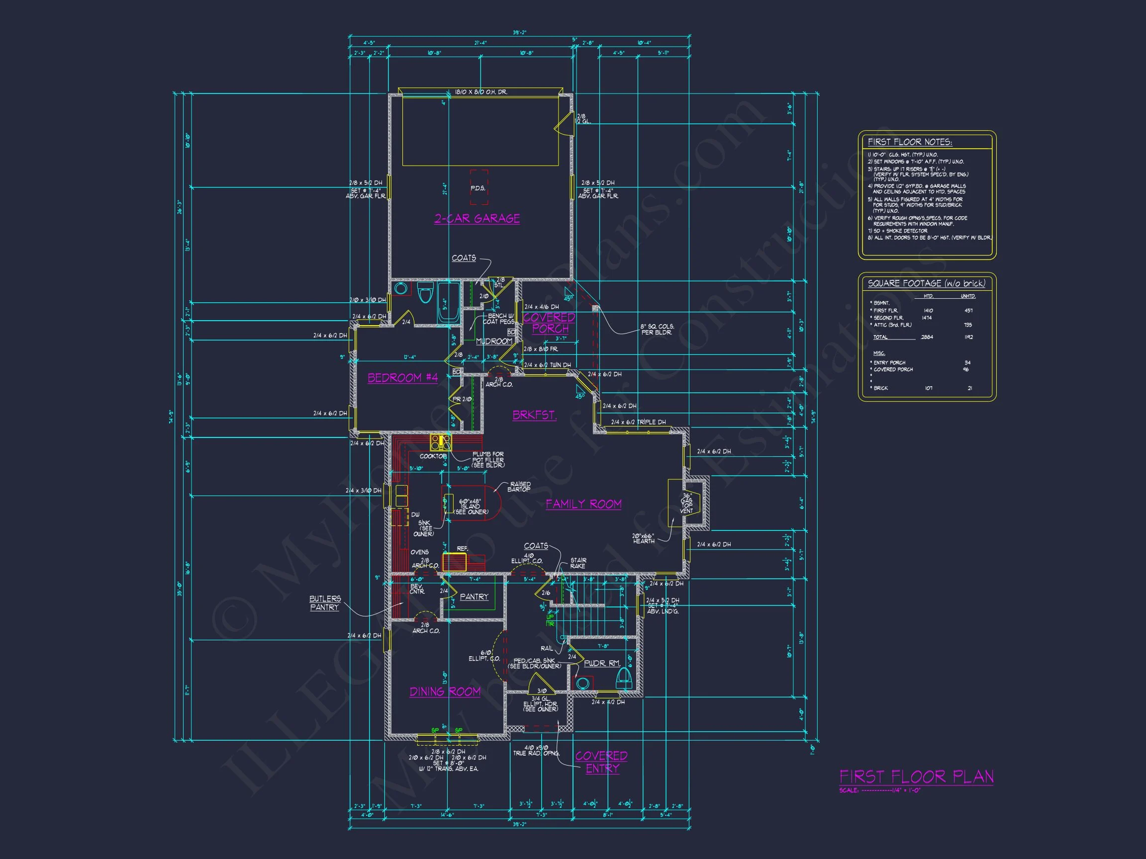 11-1356 HOUSE PLAN - Elegant Tudor House Design with CAD Floor Plans & Blueprints 7 Elegant Tudor house Design with CAD Floor Plans & Blueprints