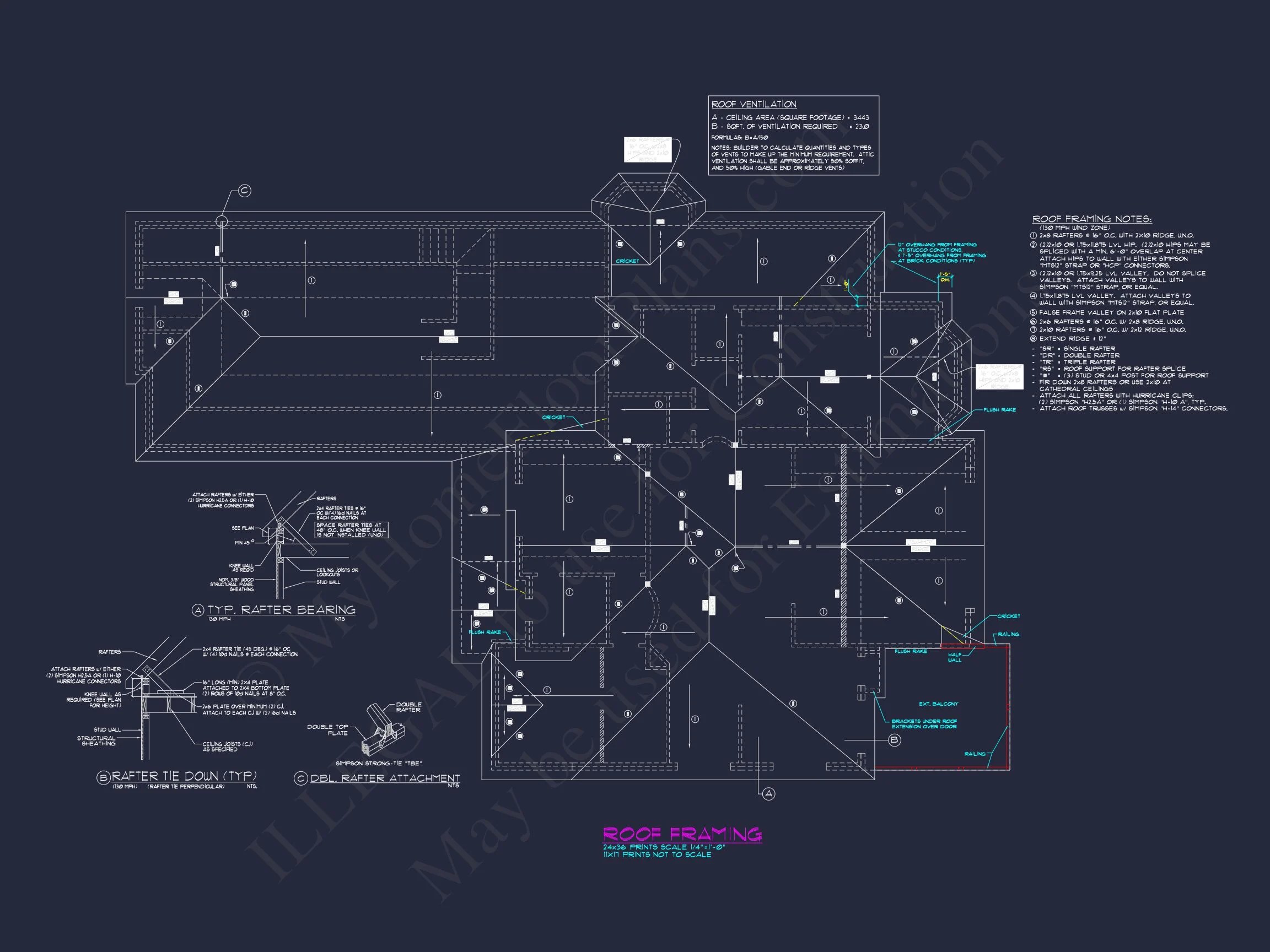 11-1207 HOUSE PLAN - Stunning House Plan with Spacious CAD Blueprint Designs 15 Stunning house Plan with Spacious CAD Blueprint Designs