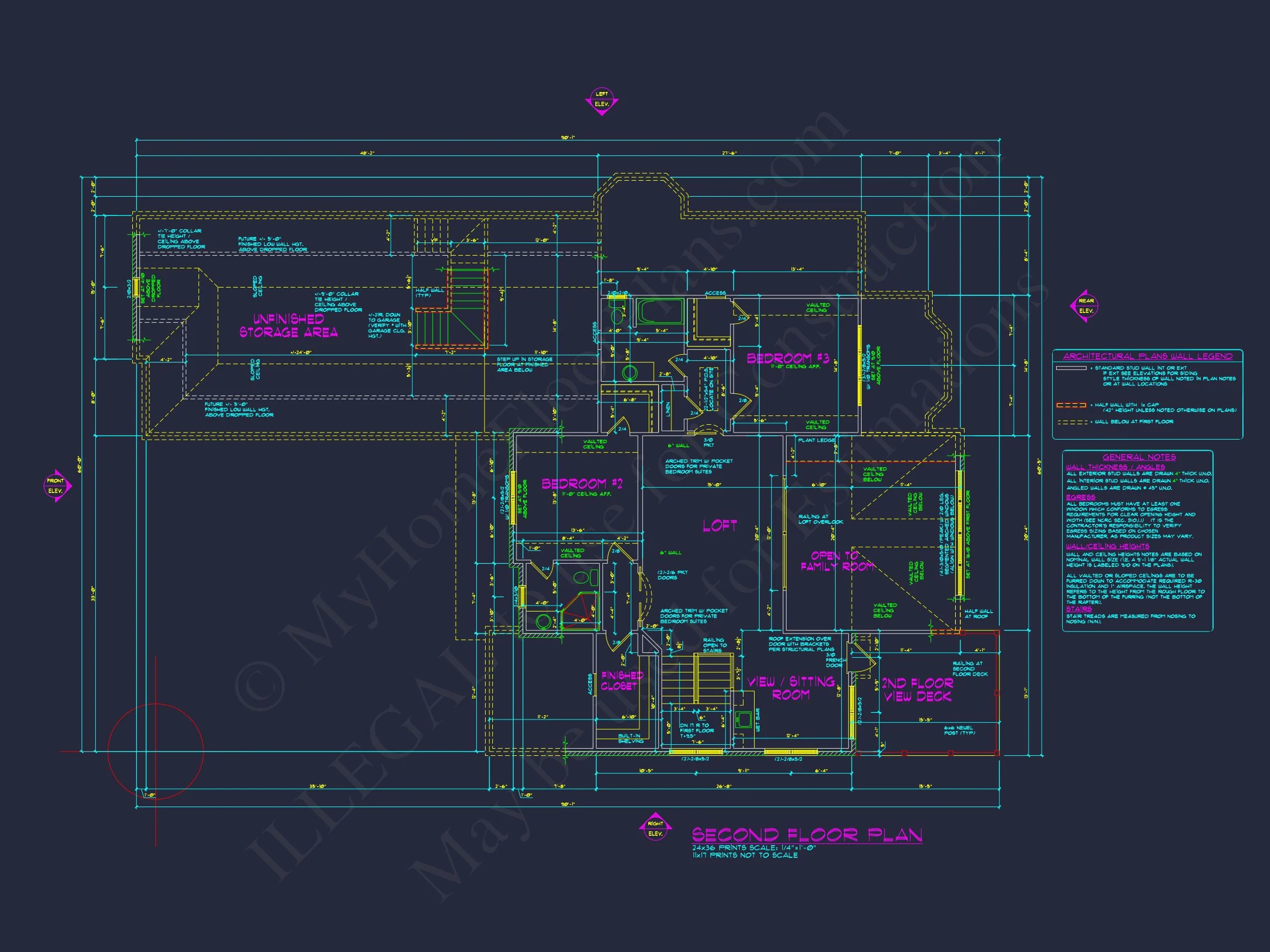 11-1207 HOUSE PLAN - Stunning House Plan with Spacious CAD Blueprint Designs 10 Stunning house Plan with Spacious CAD Blueprint Designs