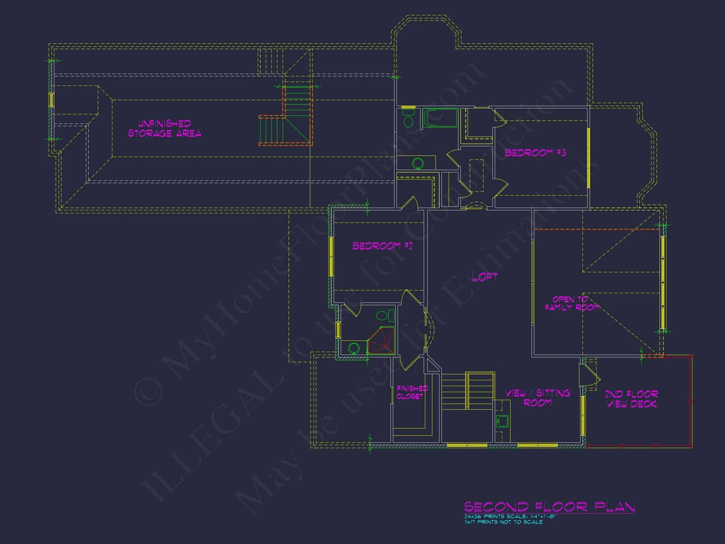 11-1207 HOUSE PLAN - Stunning House Plan with Spacious CAD Blueprint Designs 8 Stunning house Plan with Spacious CAD Blueprint Designs