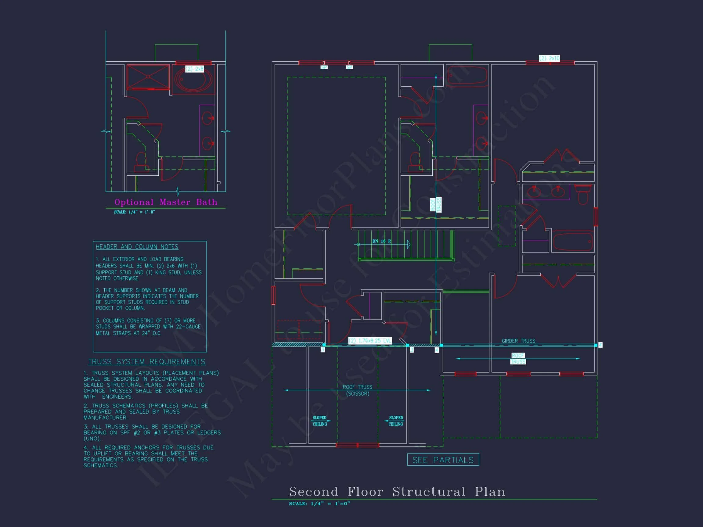 11-1195B HOUSE PLAN - Modern CAD House Plan with 2-Story Design and Blueprint 20 Modern CAD house Plan with 2-Story Design and Blueprint