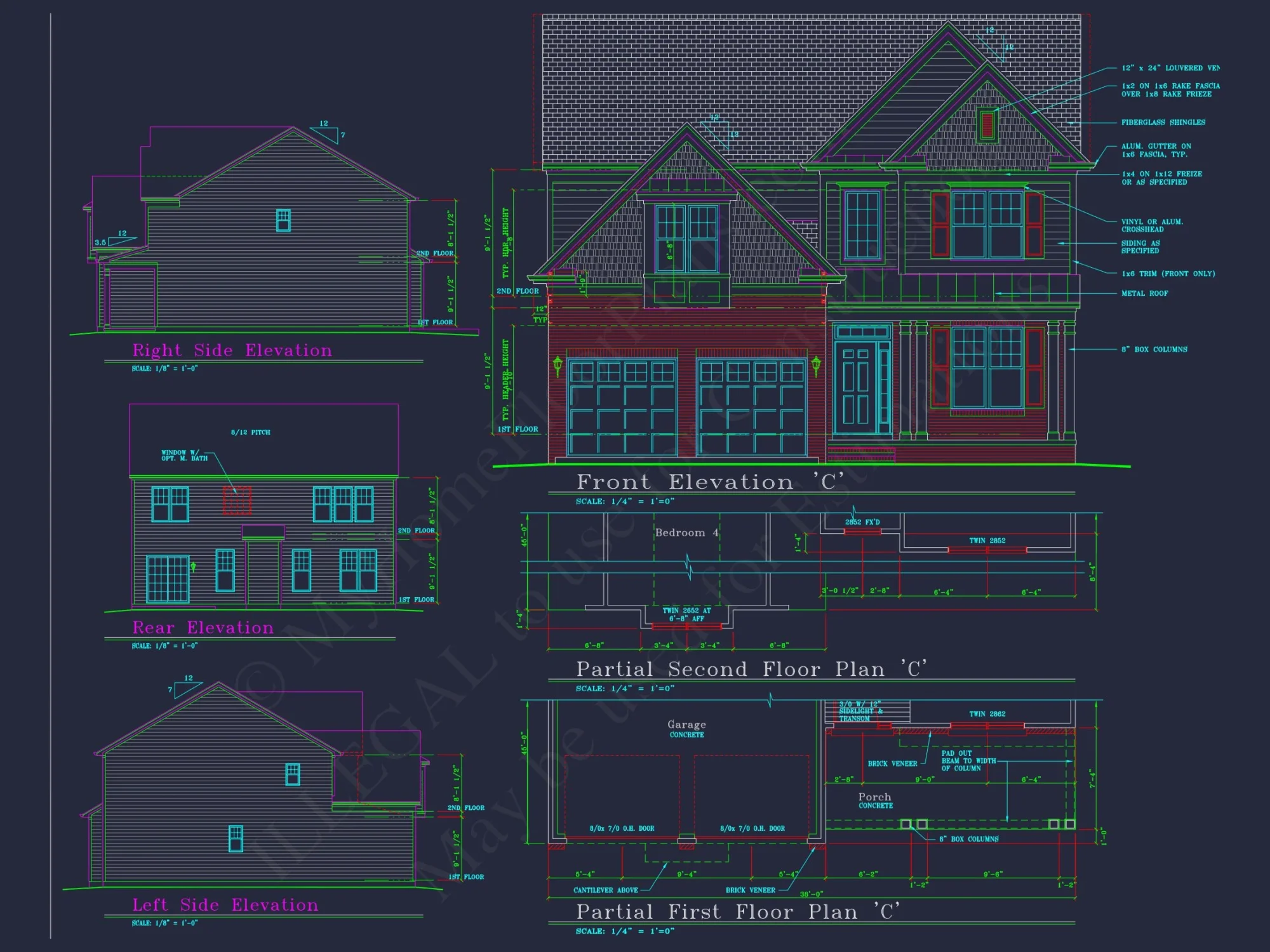 Perfectly Crafted house Floor Plan with 2 Floors and 4 Bedrooms