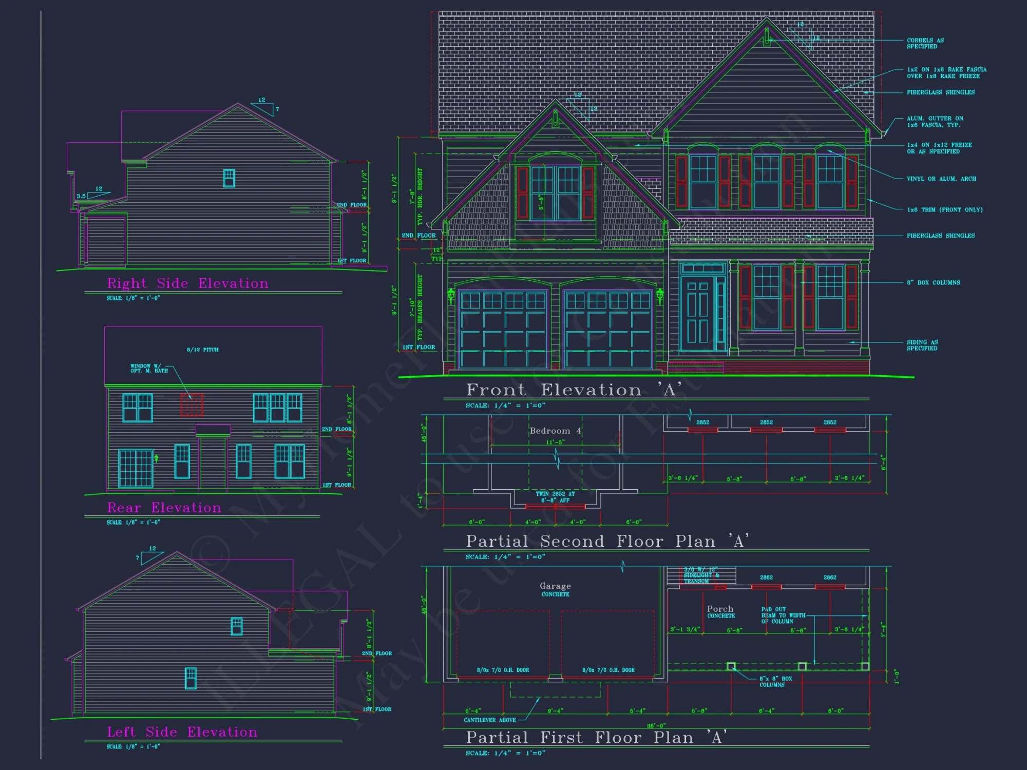 Perfectly Crafted house Floor Plan with 2 Floors and 4 Bedrooms