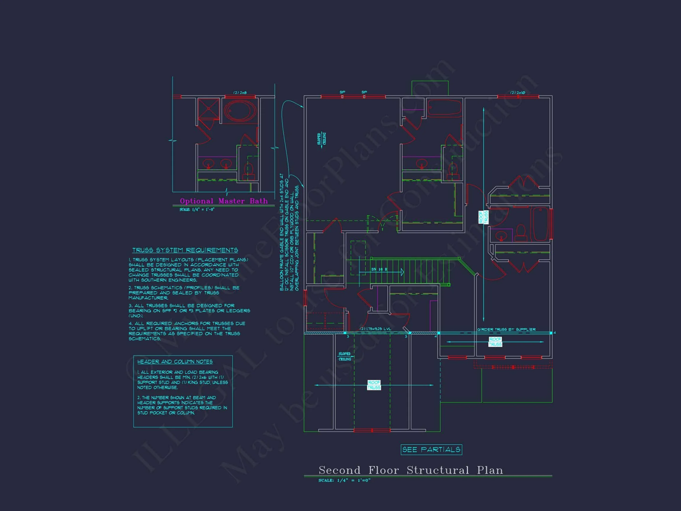 11-1194 HOUSE PLAN - Colonial-Style 2-Story House Blueprint with 4 Bedrooms 19 Colonial-Style 2-Story house Blueprint with 4 Bedrooms