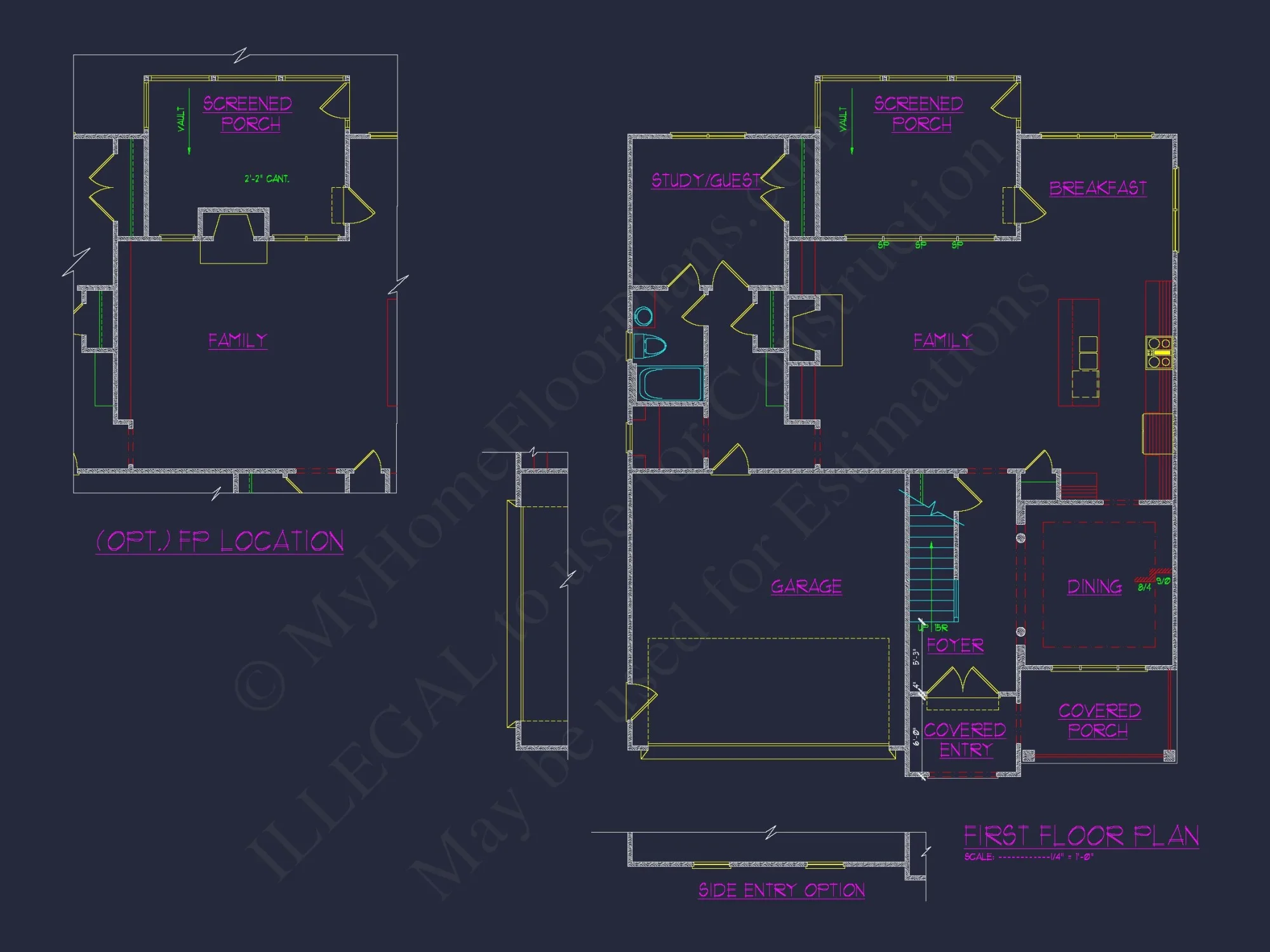 Modern Craftsman-Style house Plan with Detailed CAD Blueprints
