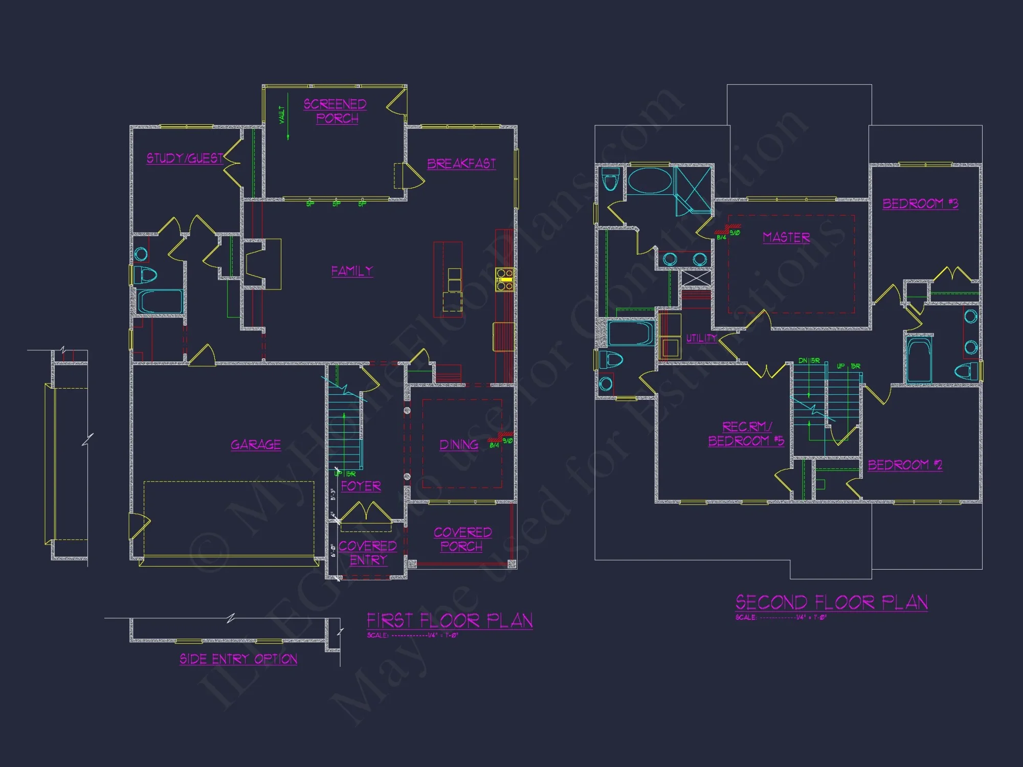 Modern Craftsman-Style house Plan with Detailed CAD Blueprints