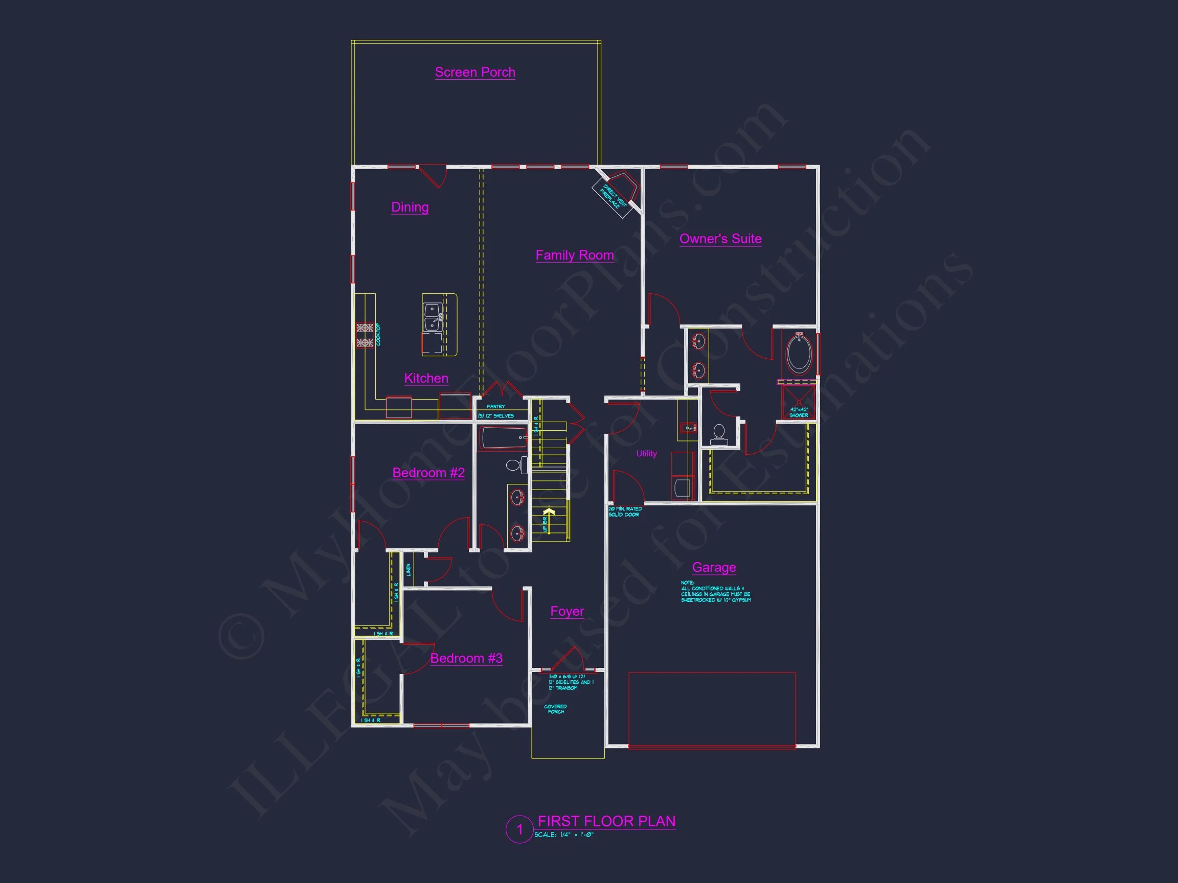 11-1112 HOUSE PLAN - Elegant House Plan with Floor Plans, Blueprint, and CAD Designs 9 Elegant house Plan with Floor Plans, Blueprint, and CAD Designs