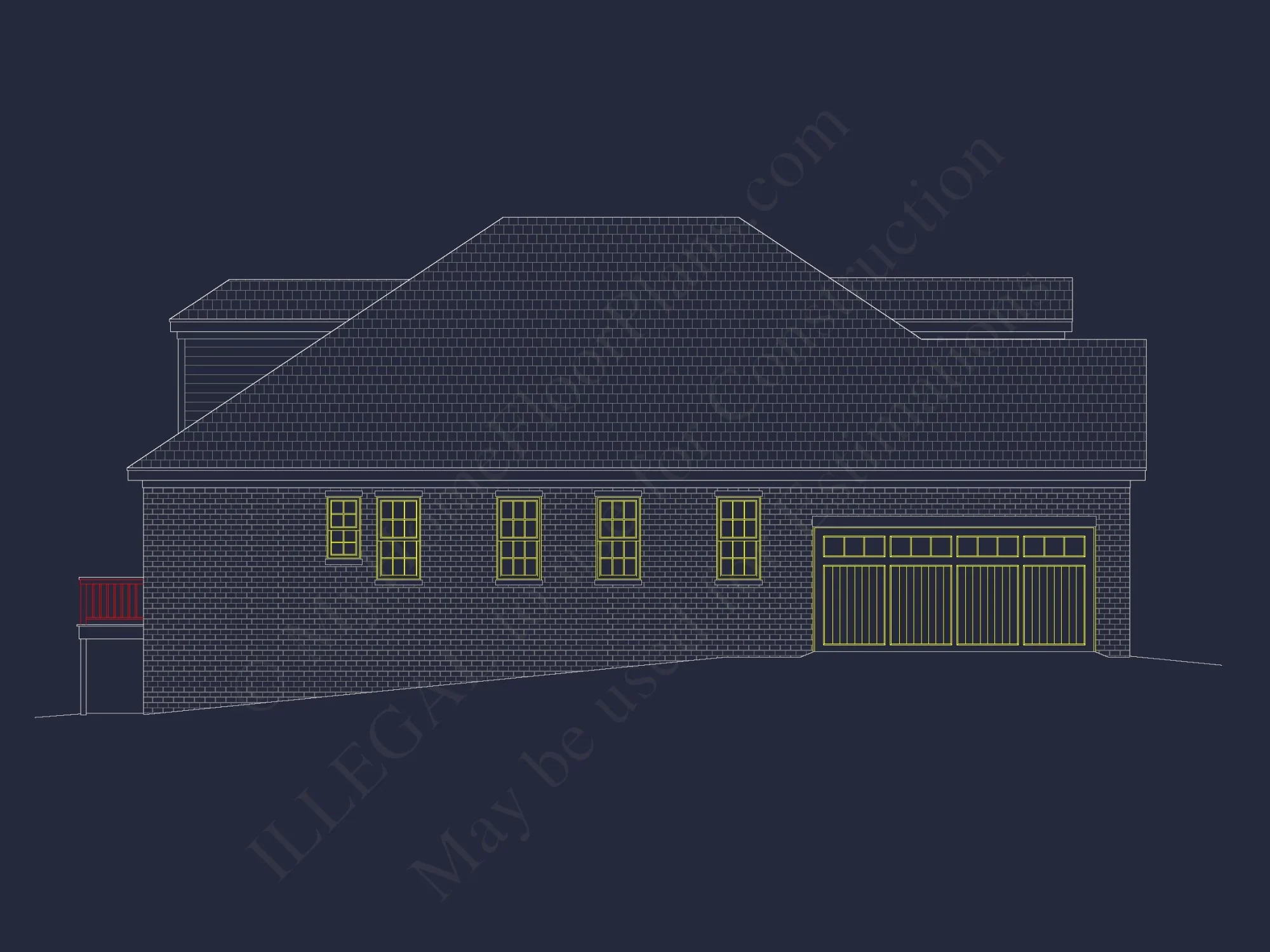 Efficient house Plan: CAD-Ready Floor Plan Blueprint Designs