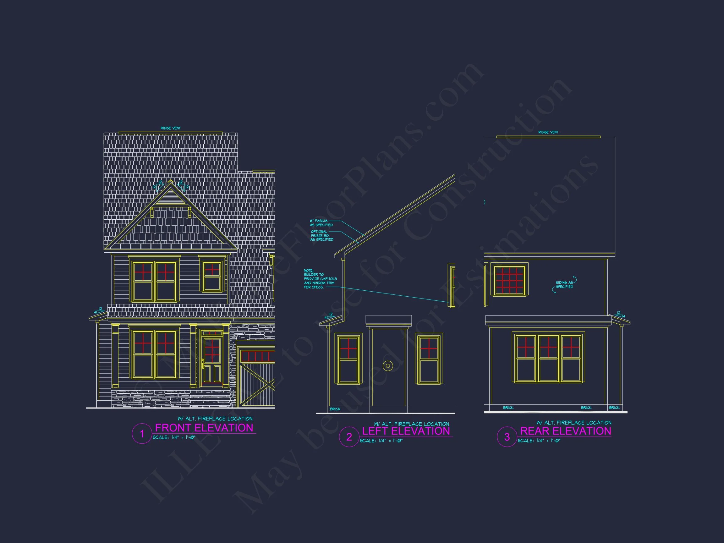 11-1075 HOUSE PLAN - Spacious 2-Story Craftsman House Plan with CAD Blueprints 7 Spacious 2-Story Craftsman house Plan with CAD Blueprints