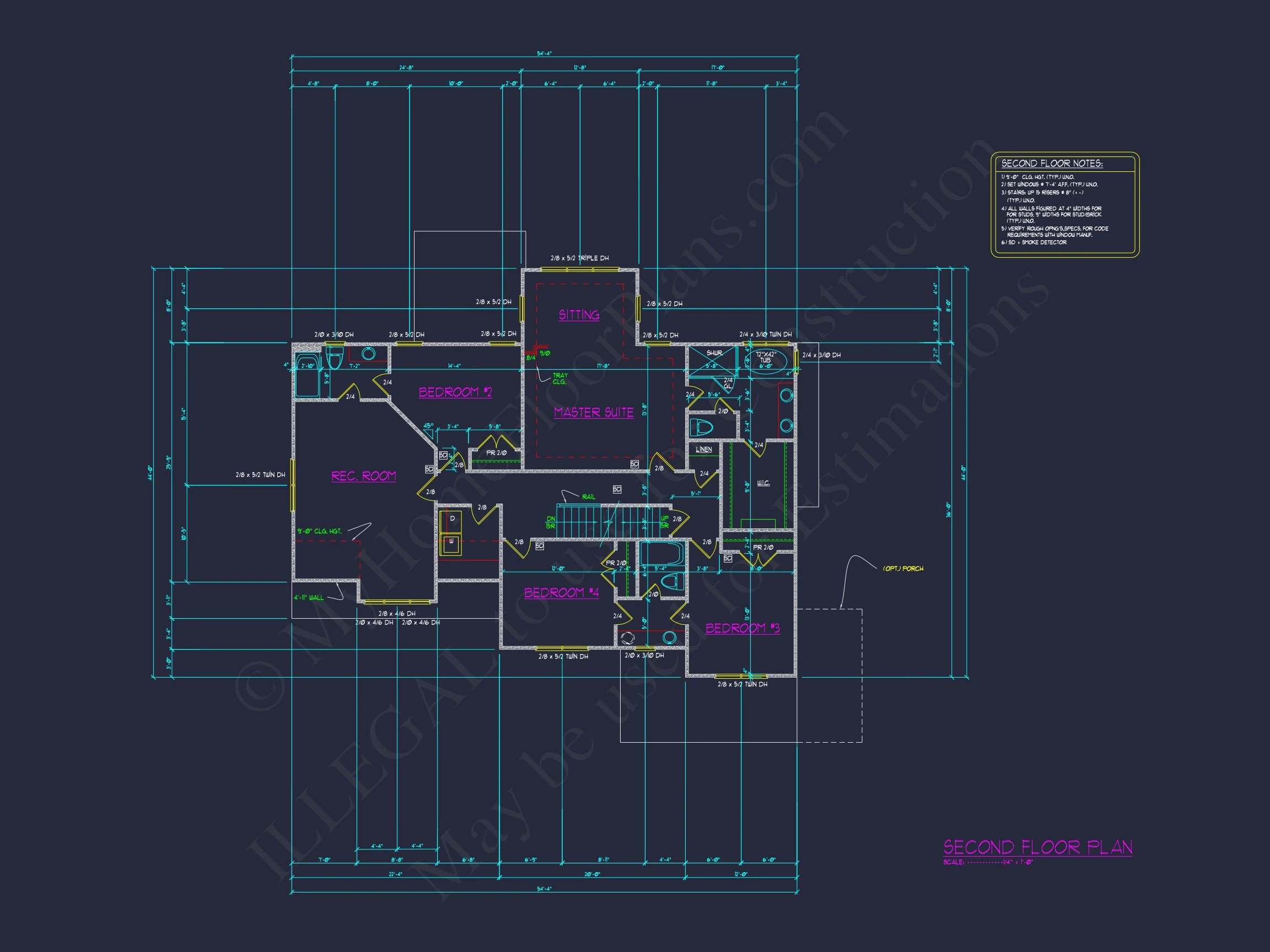 11-1039 HOUSE PLAN - Modern House Floor Plan with Detailed CAD Architecture Designs 8 Modern house Floor Plan with Detailed CAD Architecture Designs