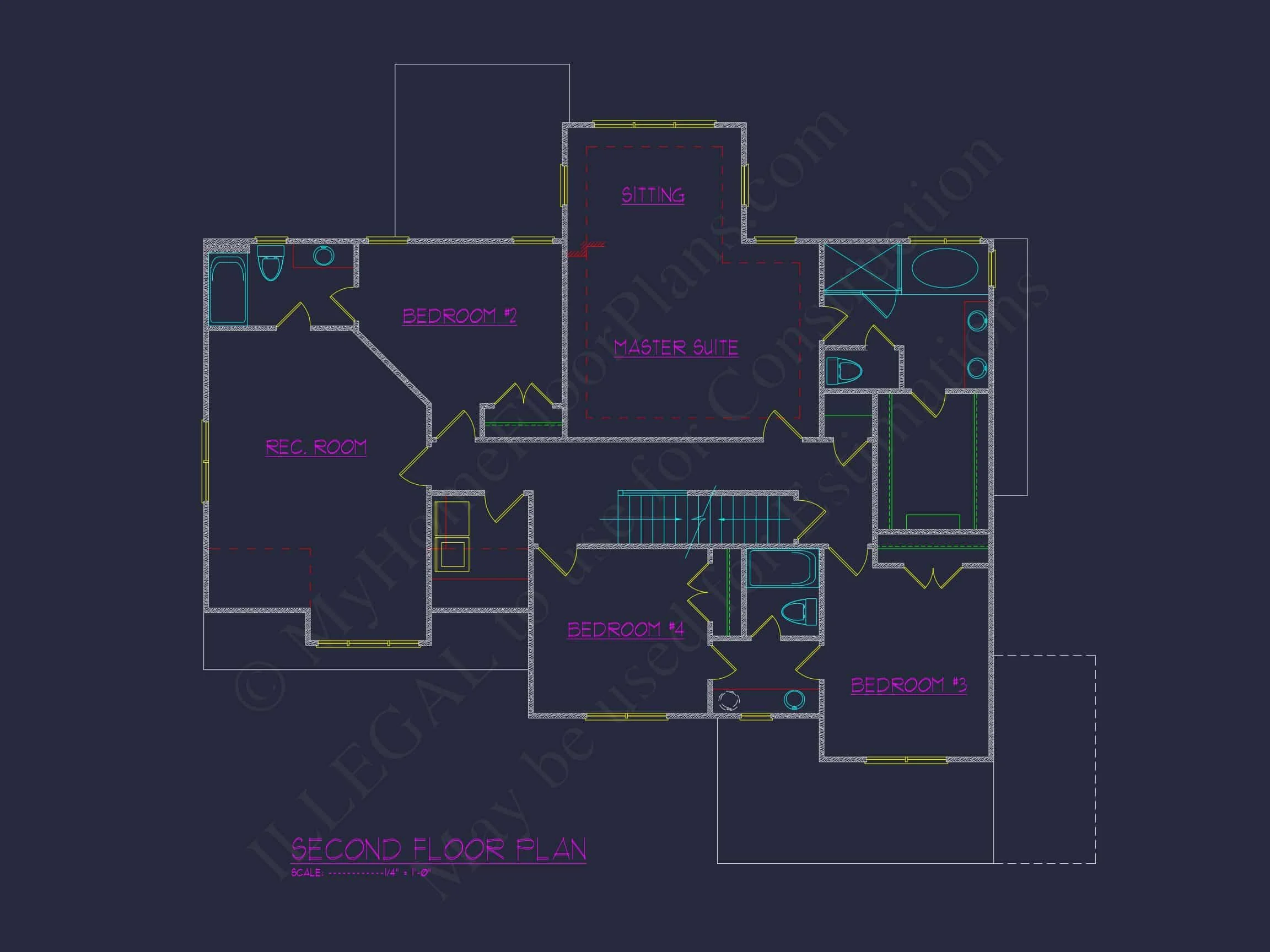 11-1039 HOUSE PLAN - Modern House Floor Plan with Detailed CAD Architecture Designs 6 Modern house Floor Plan with Detailed CAD Architecture Designs