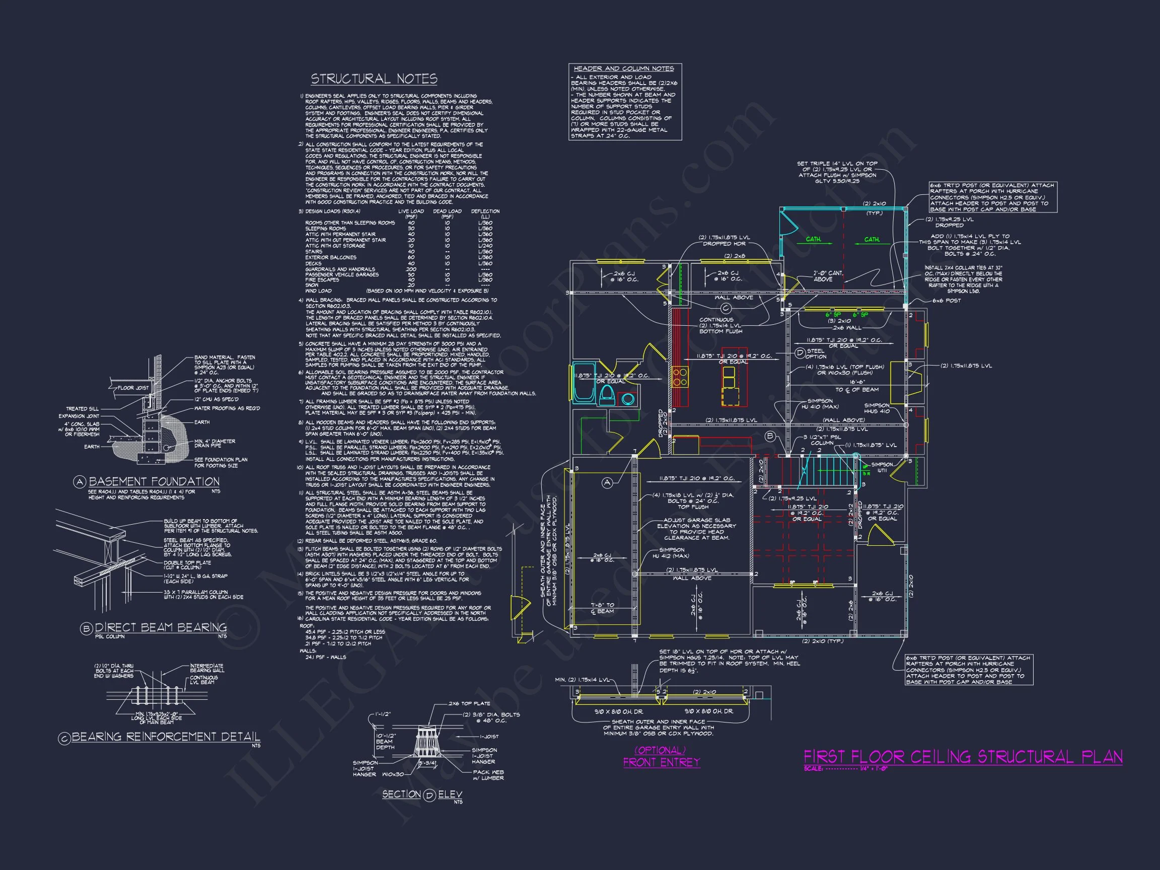 11-1026 HOUSE PLAN - Modern Craftsman House Plan with Detailed Floor Designs and CAD Blueprint 12 Modern Craftsman house Plan with Detailed Floor Designs and CAD Blueprint