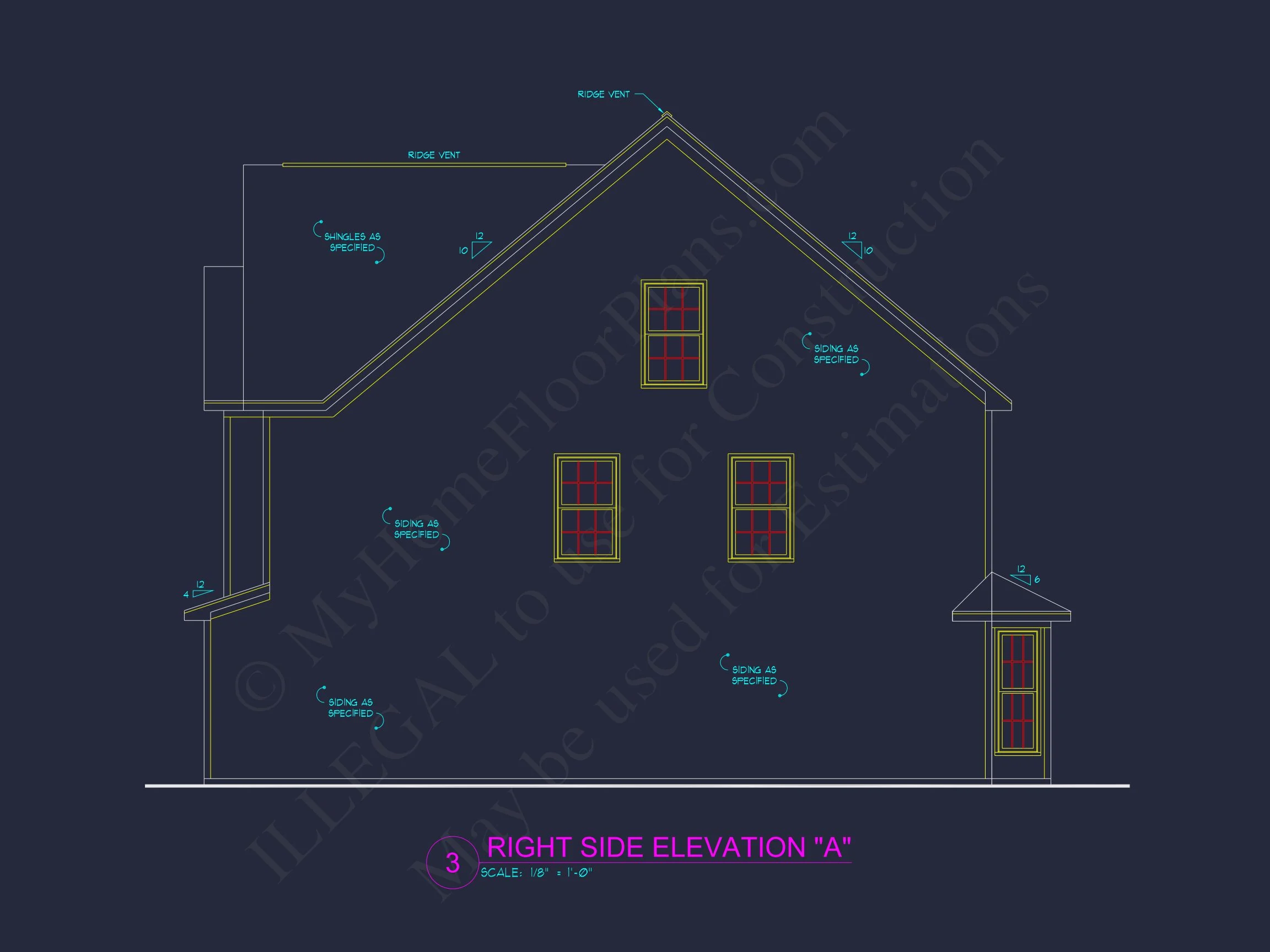 10-1939 HOUSE PLAN - Beautiful House Plan with 2 Floors & CAD Architectural Design 5 Beautiful house Plan with 2 Floors & CAD Architectural Design