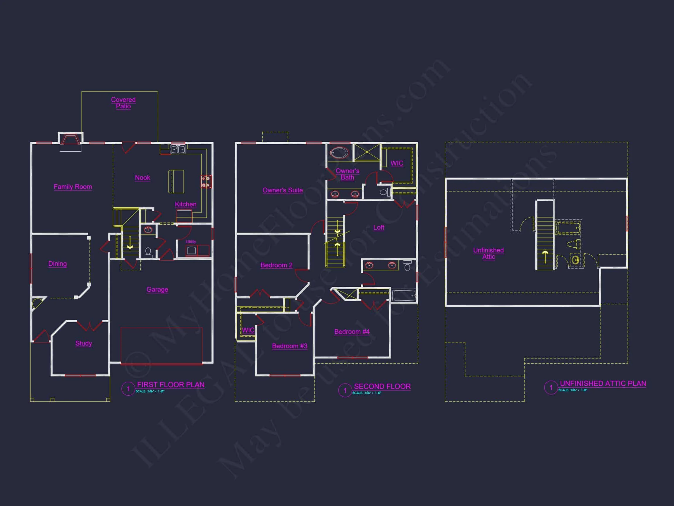 10-1854 HOUSE PLAN - Charming House Plan with CAD Designs and Floor Blueprints 6 Charming house Plan with CAD Designs and Floor Blueprints