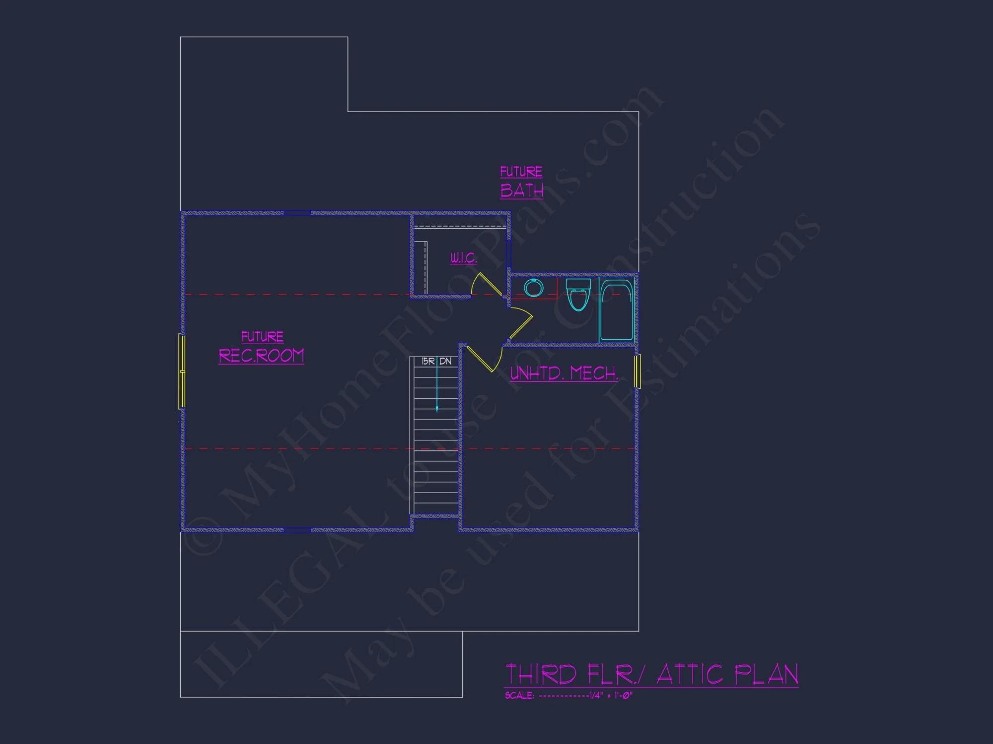 Traditional Craftsman house Plan with CAD Blueprint Designs