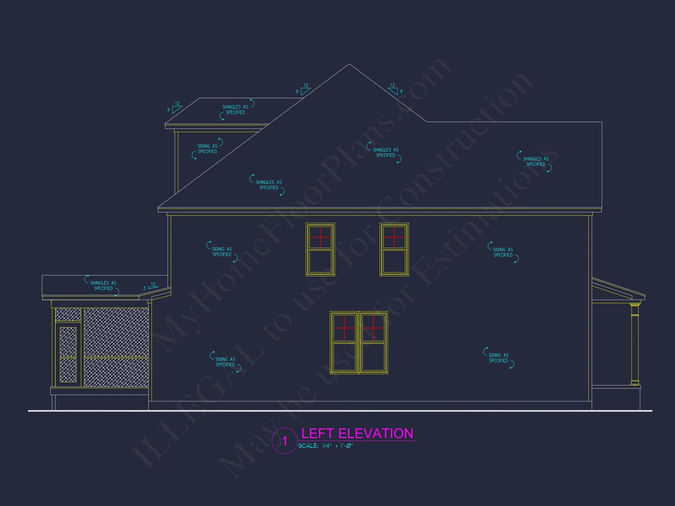 10-1826 HOUSE PLAN - Spacious House Plan with CAD Floor Designs and Blueprint 9 Spacious house Plan with CAD Floor Designs and Blueprint