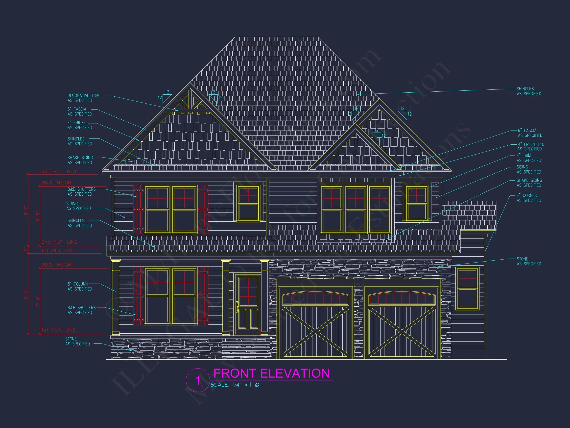 10-1826 HOUSE PLAN - Spacious House Plan with CAD Floor Designs and Blueprint 8 Spacious house Plan with CAD Floor Designs and Blueprint