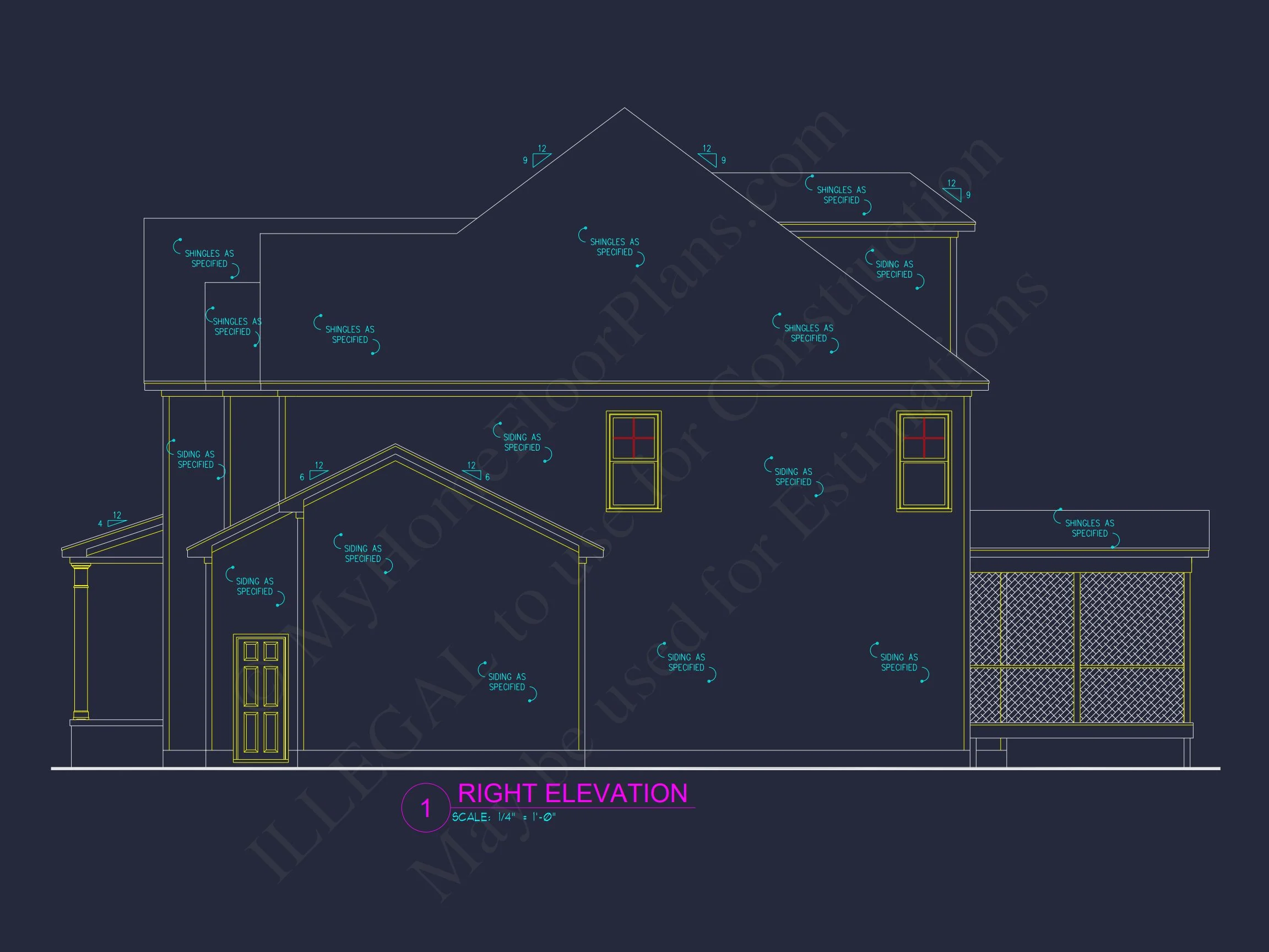 10-1826 HOUSE PLAN - Spacious House Plan with CAD Floor Designs and Blueprint 5 Spacious house Plan with CAD Floor Designs and Blueprint