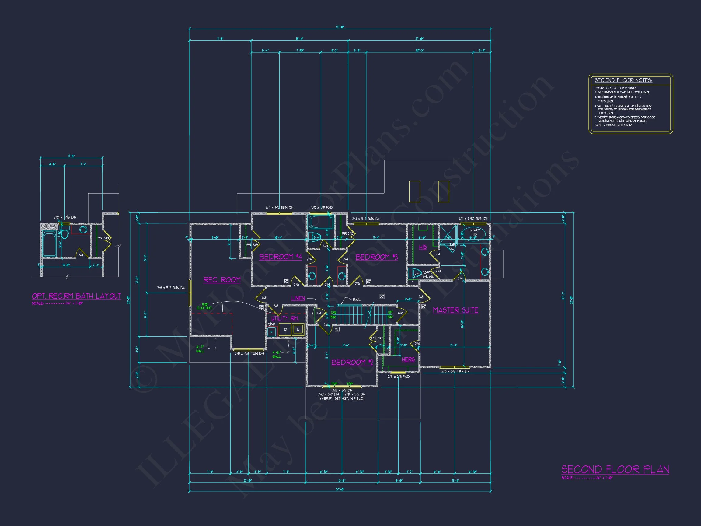 10-1823 HOUSE PLAN - Charming Craftsman House Plan with Open Floor Plan Design 14 Charming Craftsman house Plan with Open Floor Plan Design