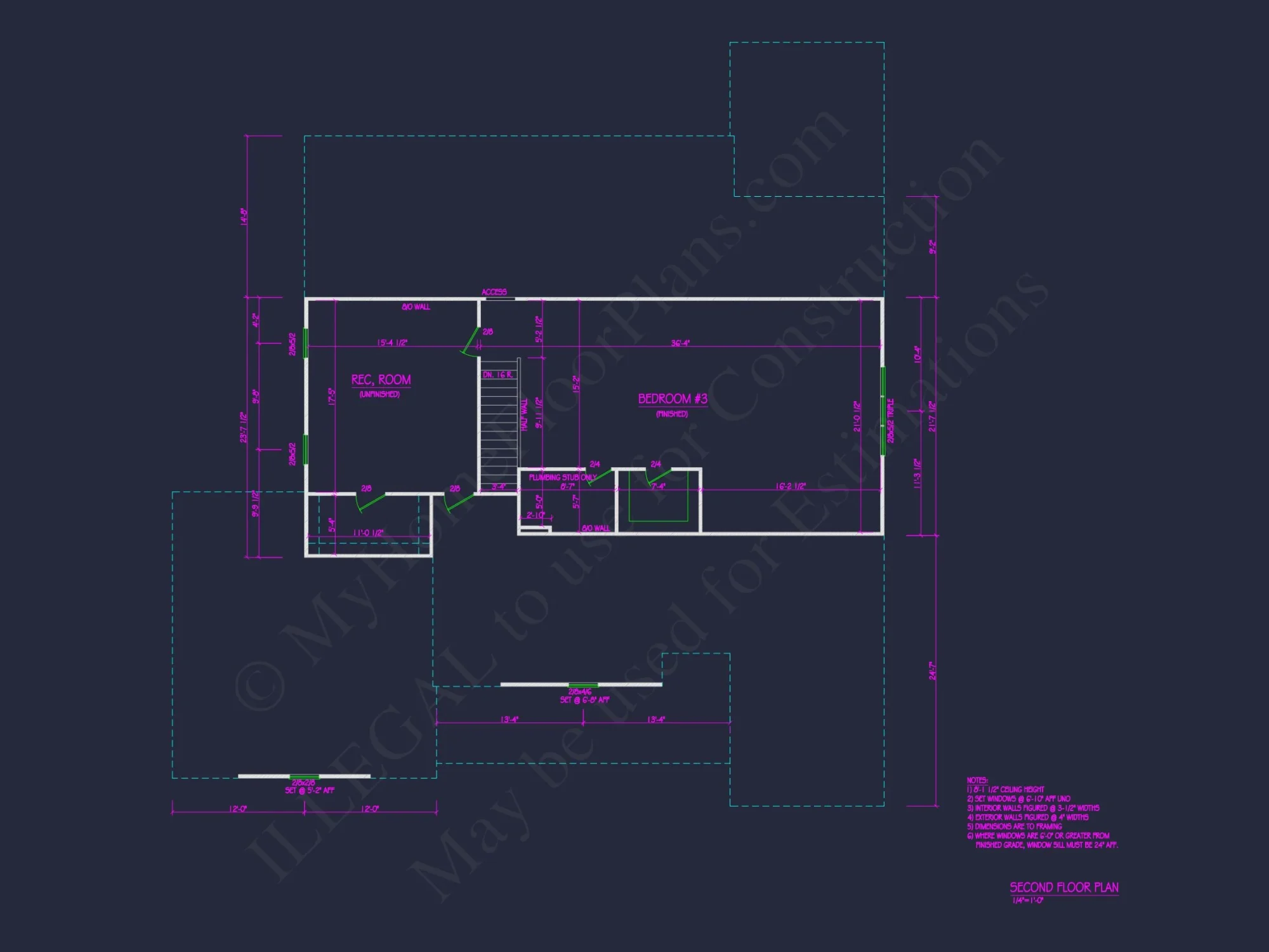 Custom house Plan with 2 Floors, CAD Designs, and Sunroom