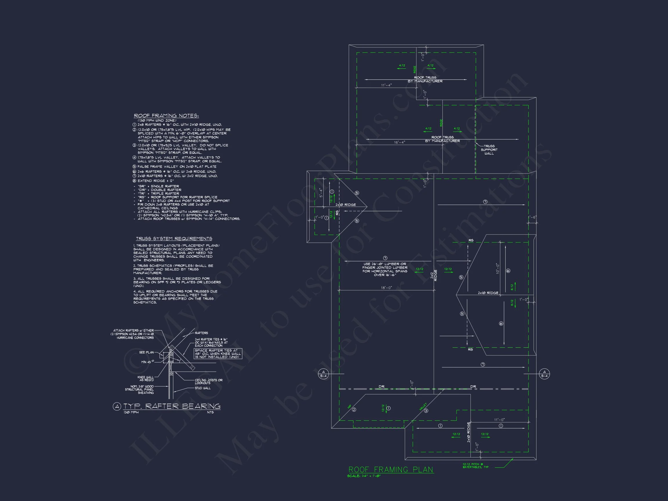 10-1806 HOUSE PLAN - Craftsman House Plan | 2-Floor Blueprint CAD with 3 Bedrooms 14 2-Floor Blueprint CAD with 3 Bedrooms