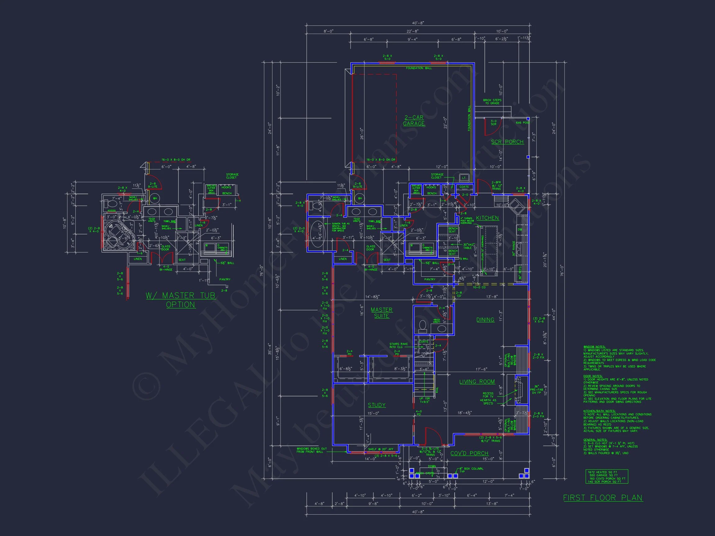 10-1806 HOUSE PLAN - Craftsman House Plan | 2-Floor Blueprint CAD with 3 Bedrooms 7 Craftsman house Plan