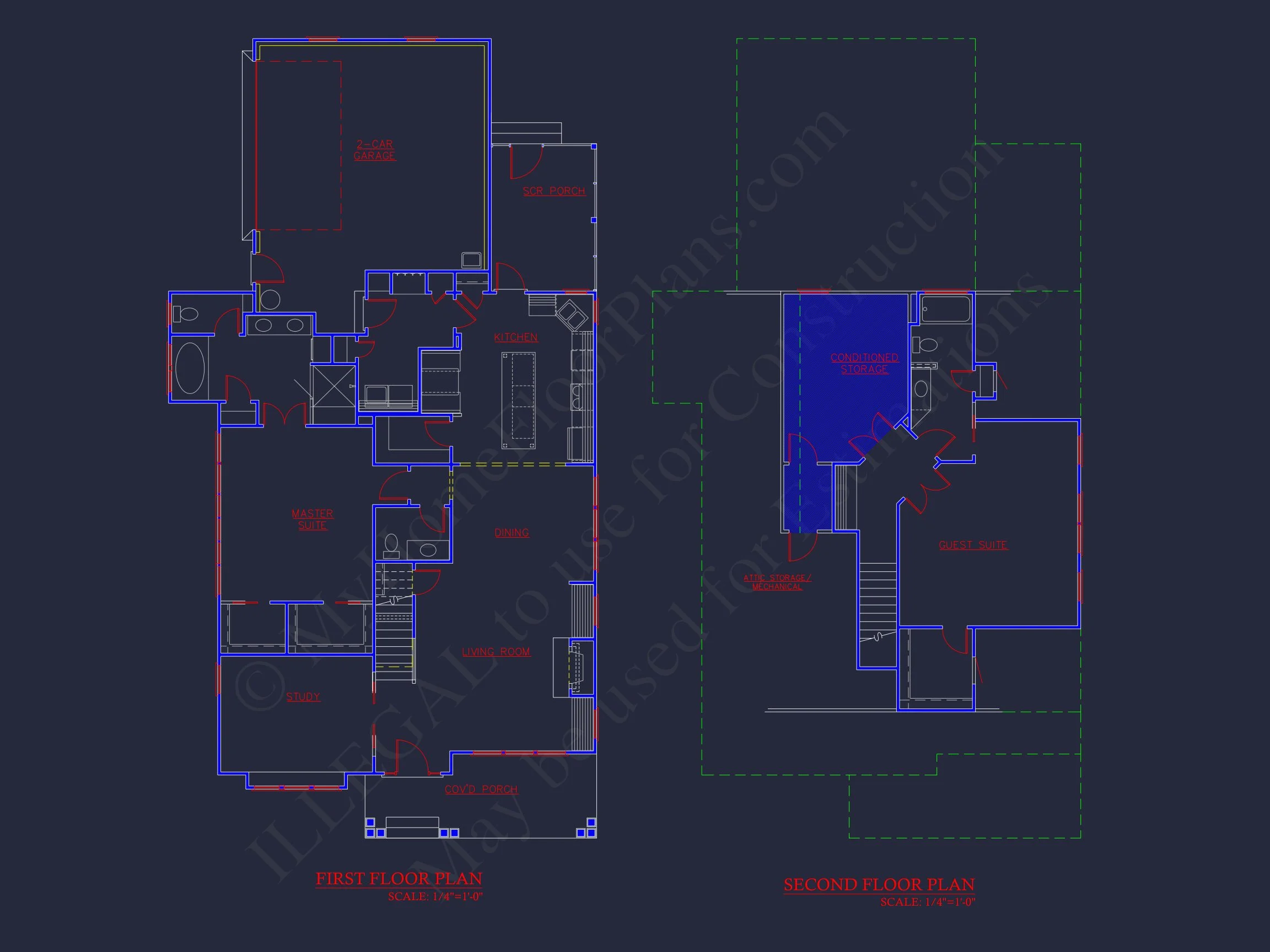 10-1806 HOUSE PLAN - Craftsman House Plan | 2-Floor Blueprint CAD with 3 Bedrooms 6 2-Floor Blueprint CAD with 3 Bedrooms