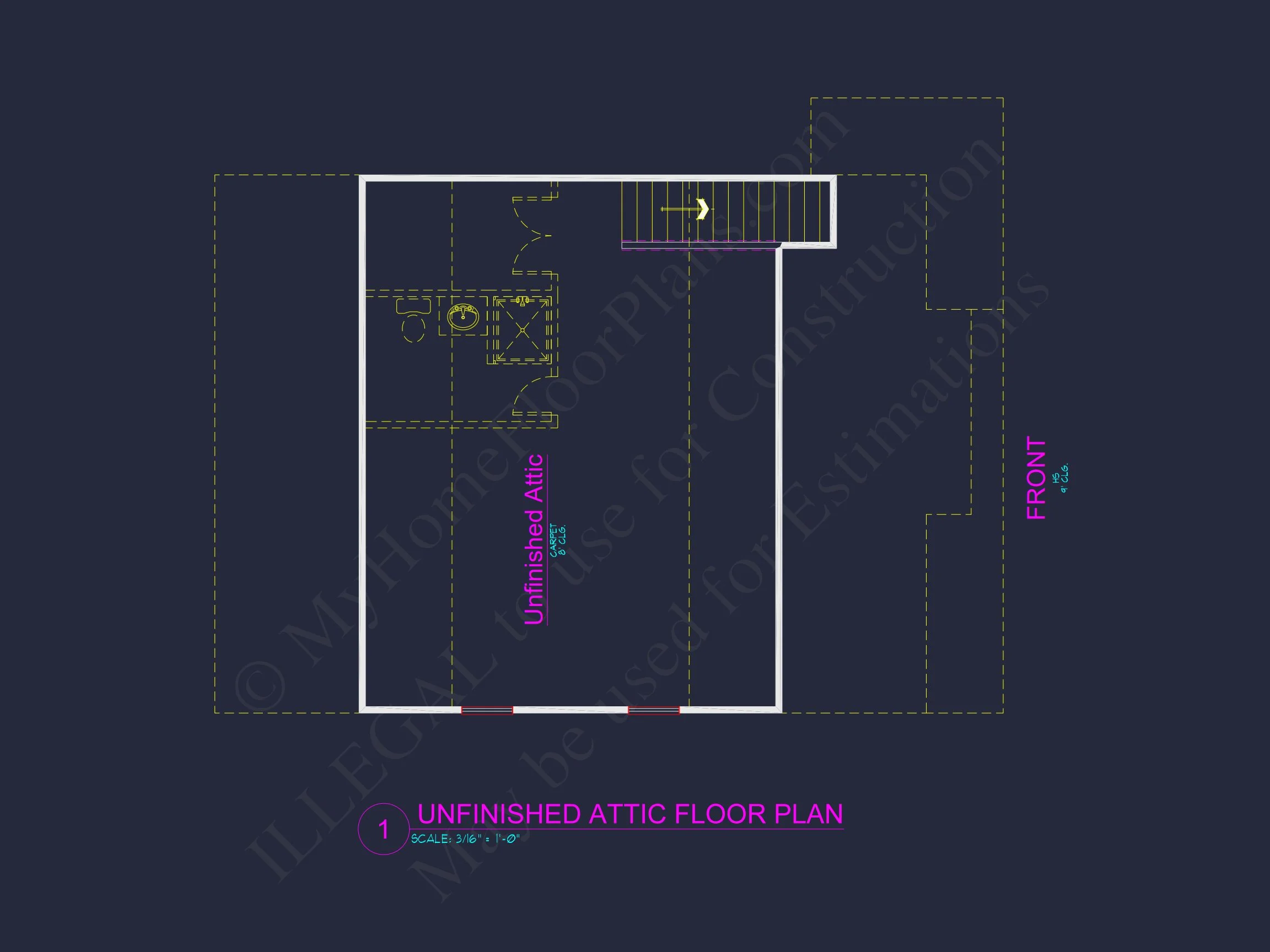 10-1739 HOUSE PLAN - Modern Suburban House Plan With 3 Bedrooms | CAD Designs 8 CAD Designs