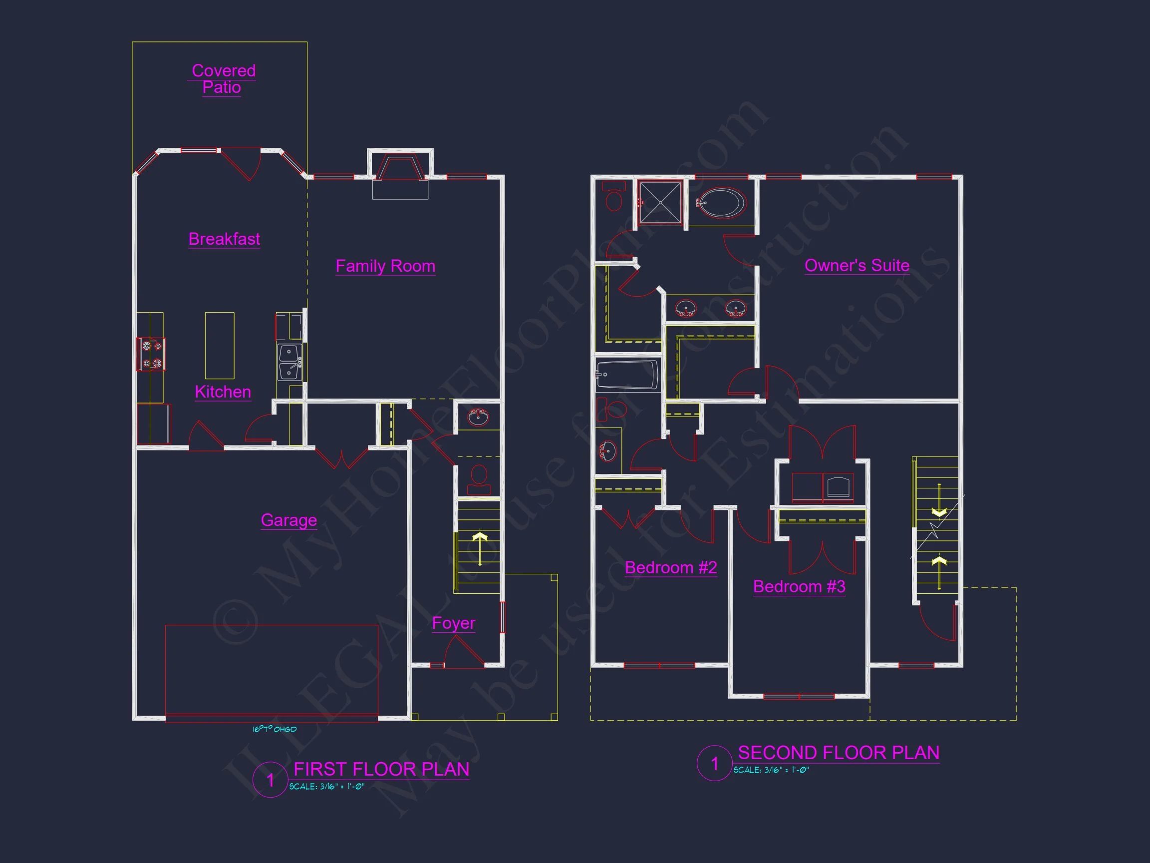 10-1739 HOUSE PLAN - Modern Suburban House Plan With 3 Bedrooms | CAD Designs 7 Modern Suburban house Plan With 3 Bedrooms