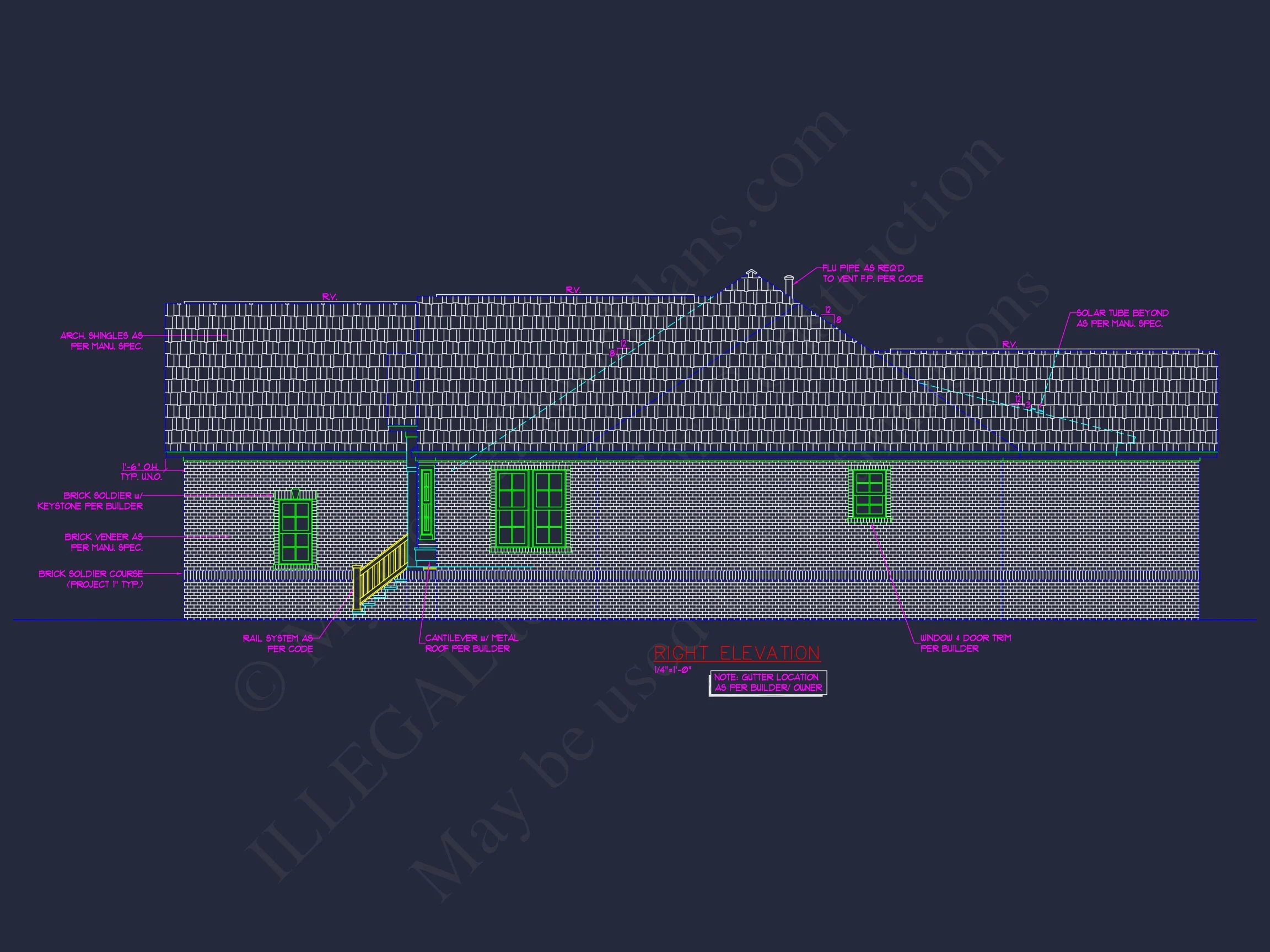 10-1712 HOUSE PLAN - Elegant House Plan with 2 Stories, CAD Blueprints, and Design Features 8 Elegant house Plan with 2 Stories, CAD Blueprints, and Design Features