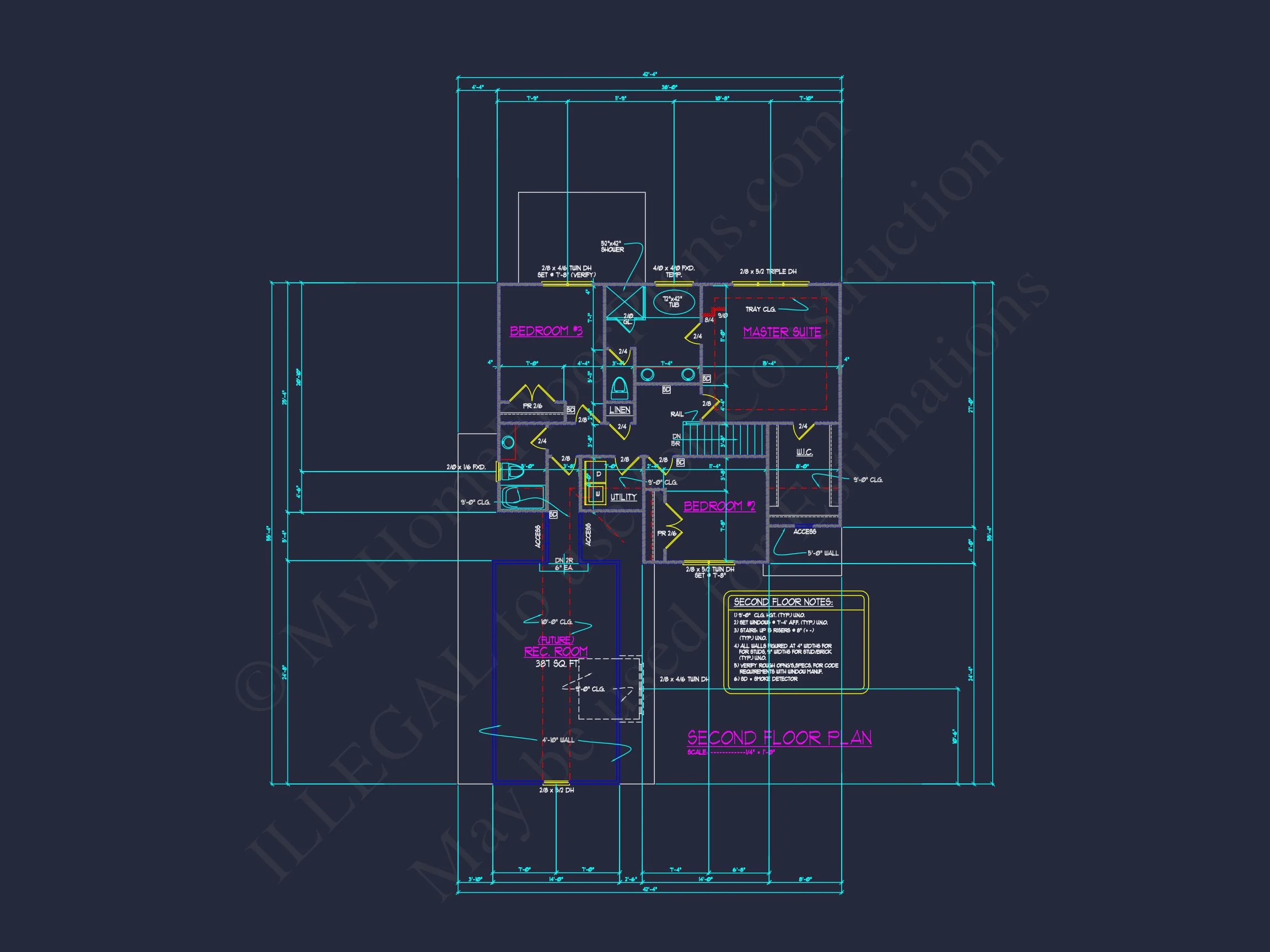 10-1660B HOUSE PLAN - Stunning House Plan with Blueprint, Floor Plans & CAD Designs 11 Stunning house Plan with Blueprint, Floor Plans & CAD Designs