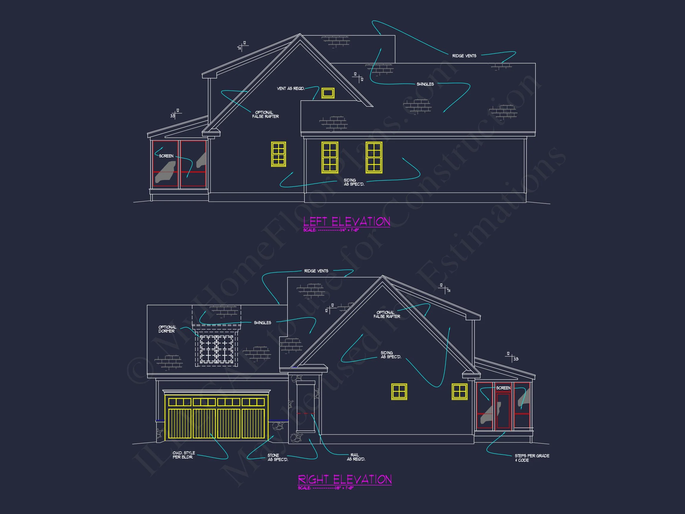 10-1660B HOUSE PLAN - Stunning House Plan with Blueprint, Floor Plans & CAD Designs 8 Stunning house Plan with Blueprint, Floor Plans & CAD Designs