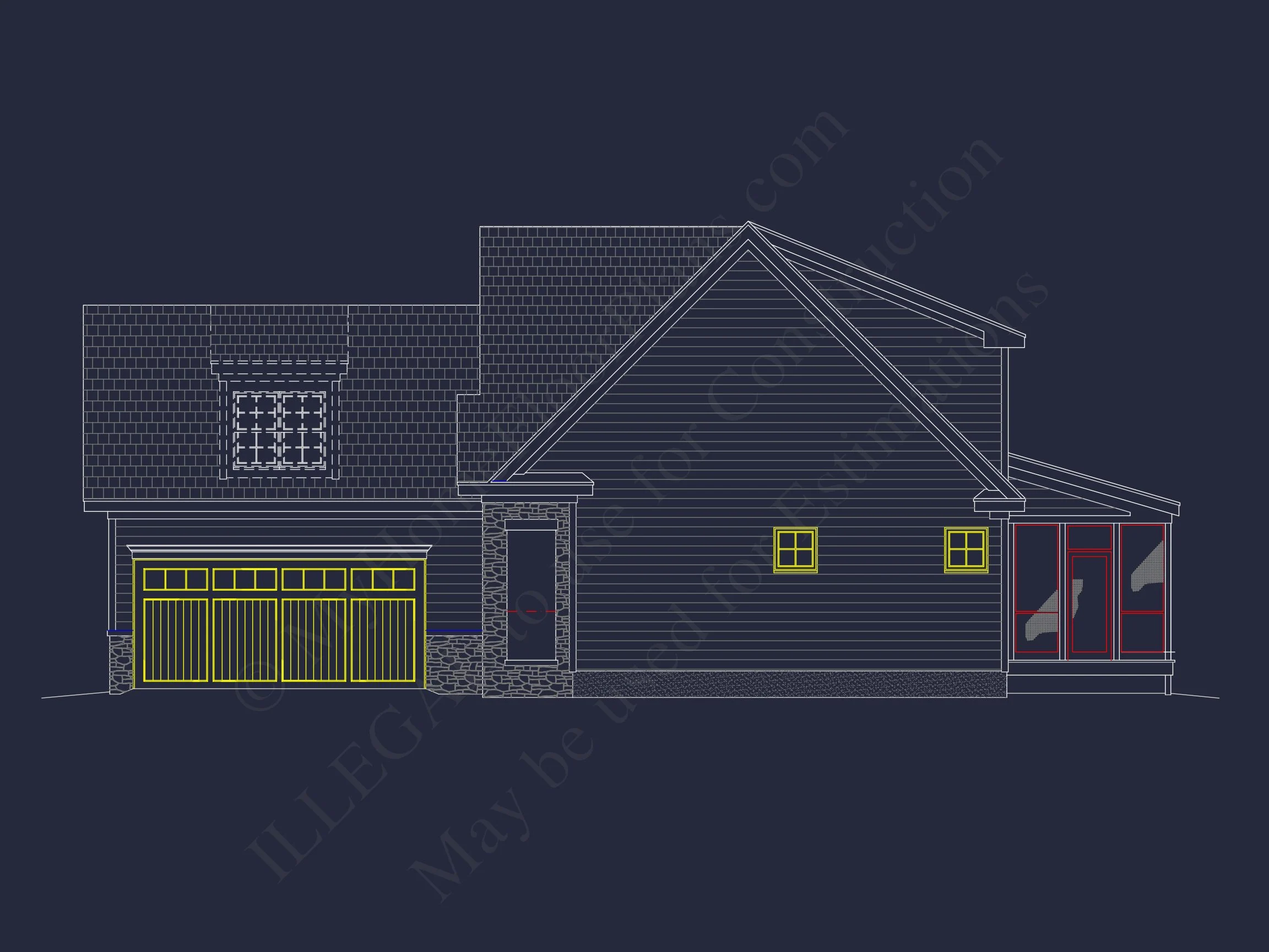 10-1660B HOUSE PLAN - Stunning House Plan with Blueprint, Floor Plans & CAD Designs 4 Stunning house Plan with Blueprint, Floor Plans & CAD Designs