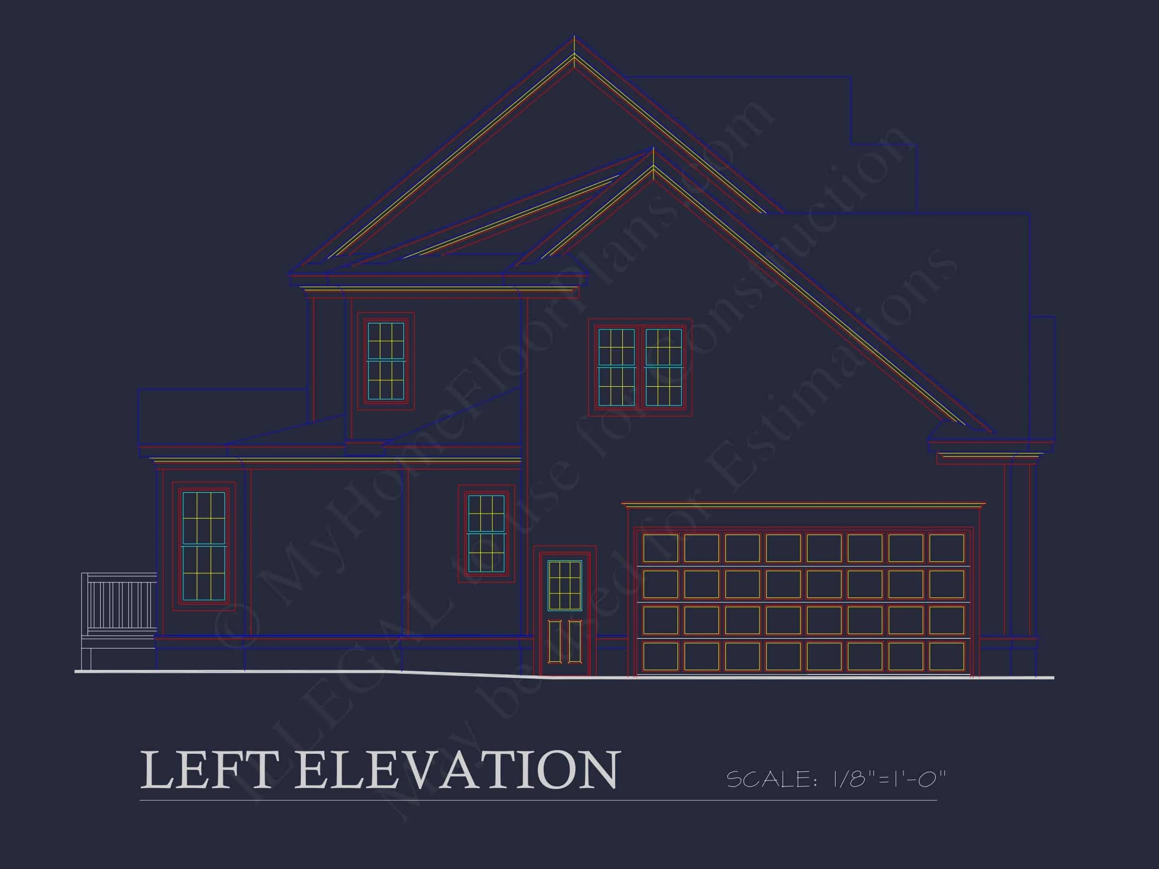 10-1635 HOUSE PLAN - Traditional 3-Bedroom House Plan with 2-Car Garage | 2273 Sq Ft 4 Traditional 3-Bedroom house Plan with 2-Car Garage
