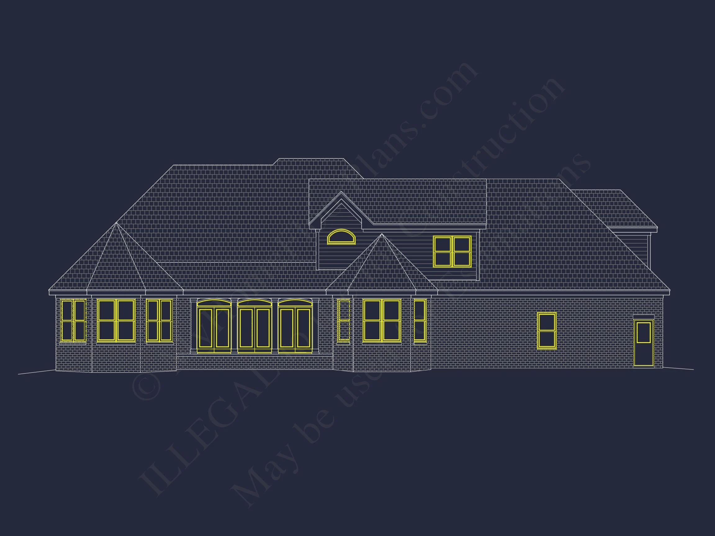 10-1592 HOUSE PLAN - Custom House Plan with Spacious 1.5 Story Floor Plan Design 4 Custom house Plan with Spacious 1.5 Story Floor Plan Design