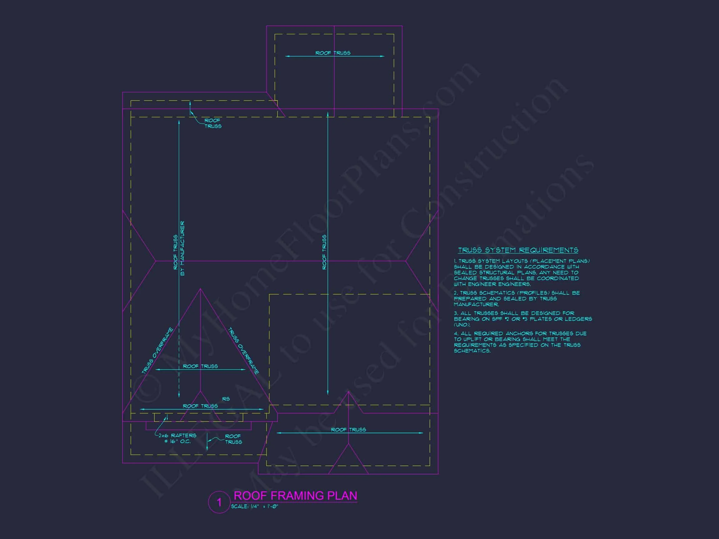 10-1583 HOUSE PLAN - Craftsman House Plan | Architectural Floor Plan Designs 14 Craftsman house Plan