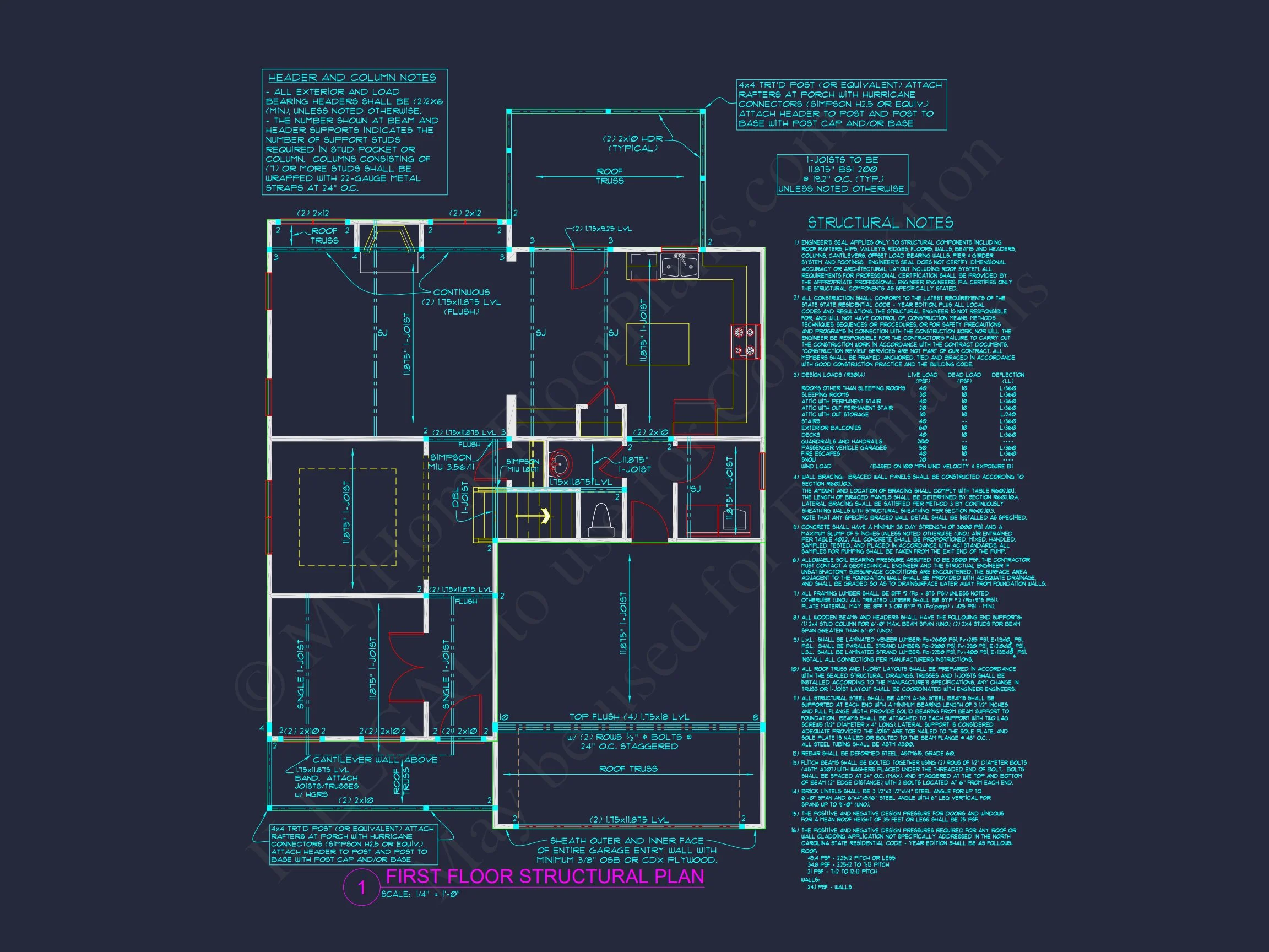 10-1583 HOUSE PLAN - Craftsman House Plan | Architectural Floor Plan Designs 12 Craftsman house Plan