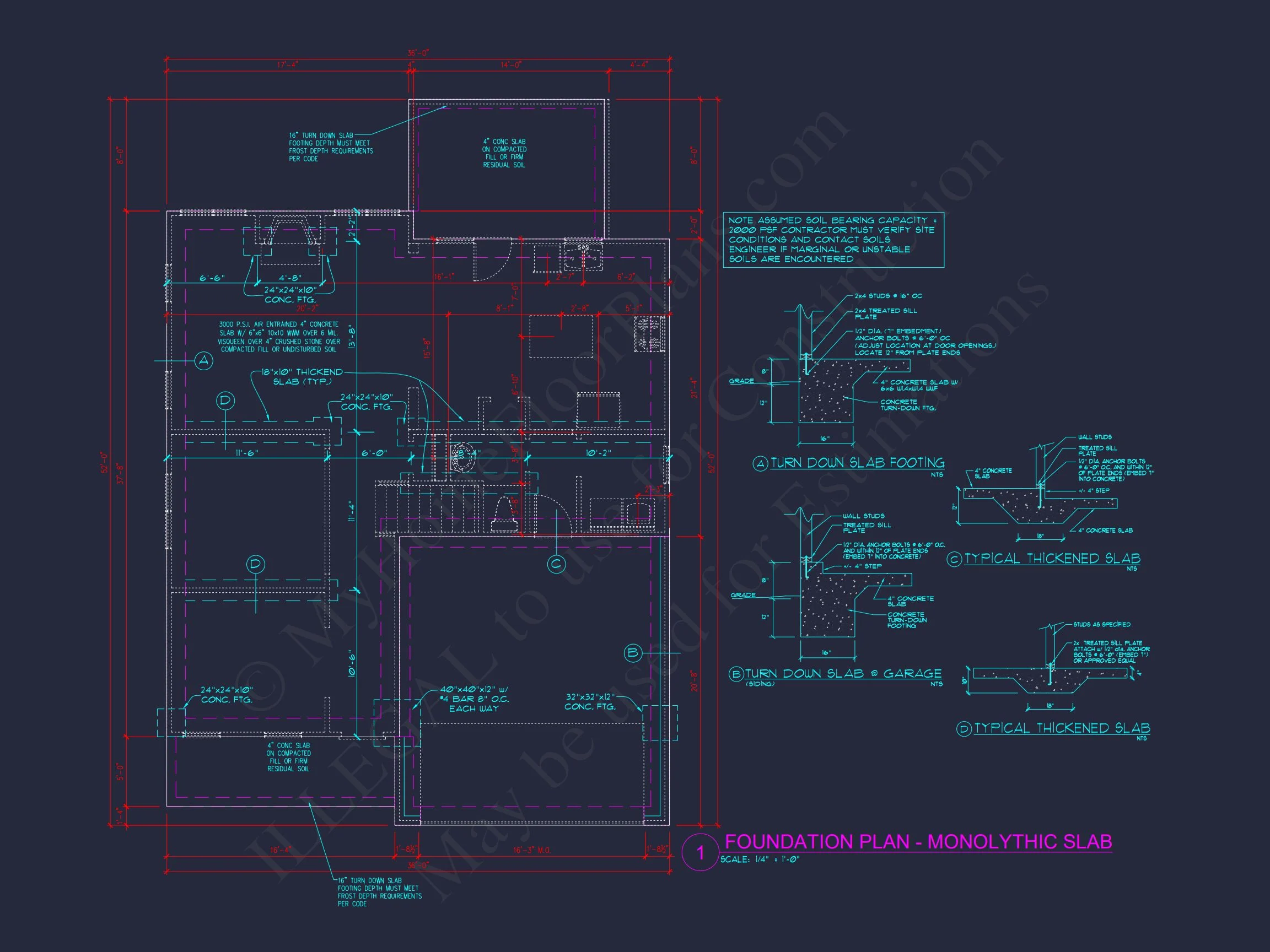 10-1583 HOUSE PLAN - Craftsman House Plan | Architectural Floor Plan Designs 11 Architectural Floor Plan Designs