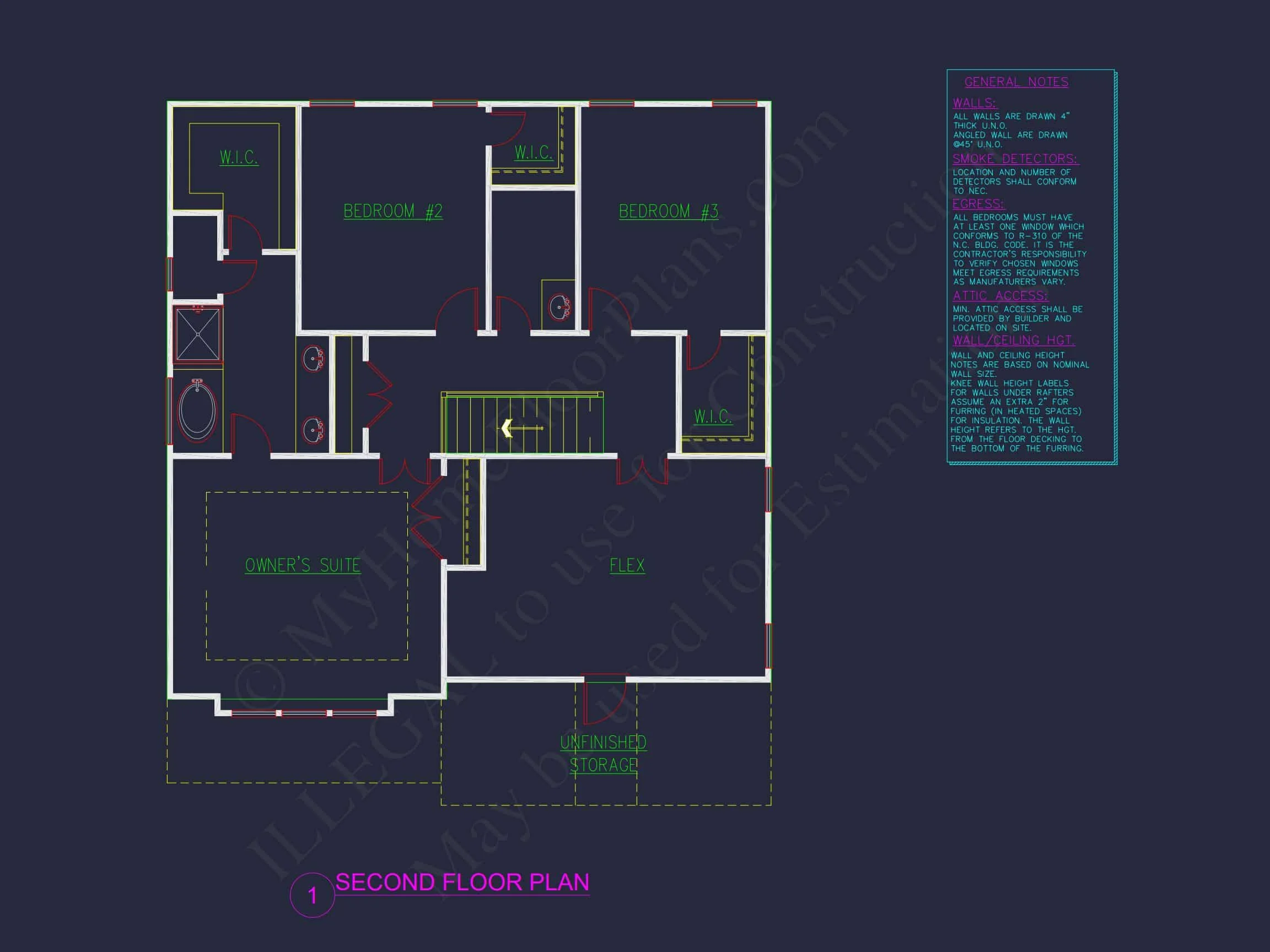 10-1583 HOUSE PLAN - Craftsman House Plan | Architectural Floor Plan Designs 8 Craftsman house Plan