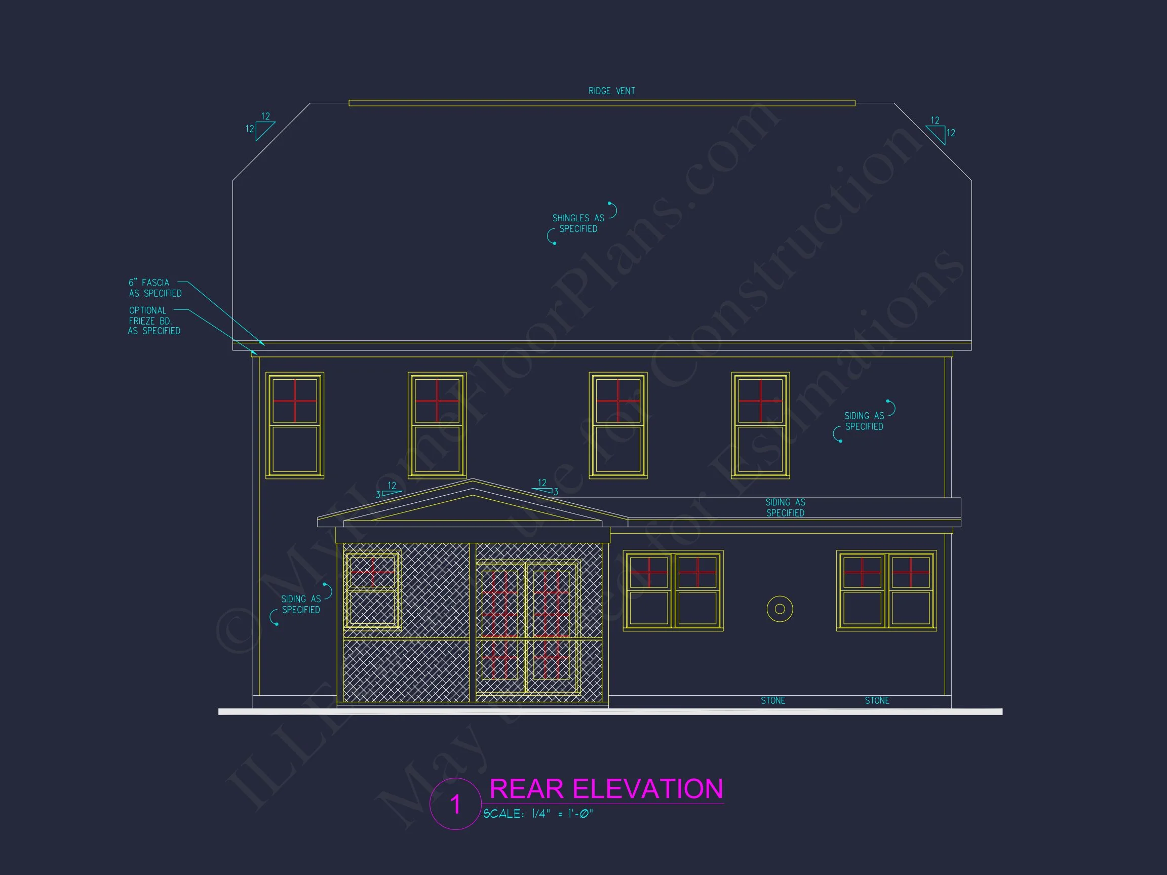 10-1583 HOUSE PLAN - Craftsman House Plan | Architectural Floor Plan Designs 6 Craftsman house Plan